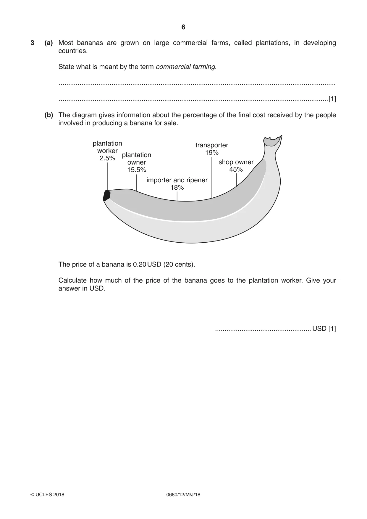 Cambridge IGCSE Environmental Management 0680 2018 May/June Paper 1 · Variant 2 question paper, page 6 of 16