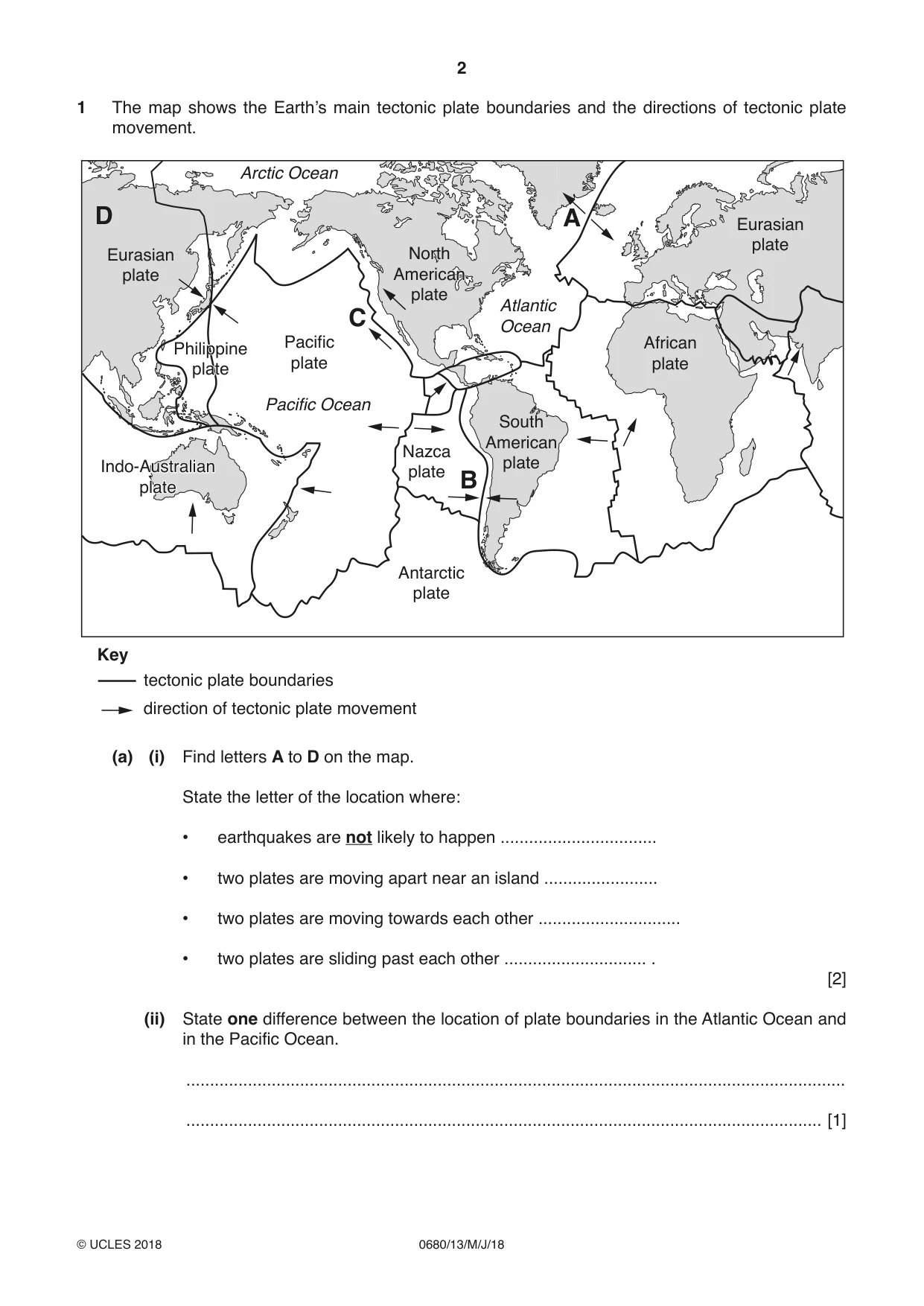 Cambridge IGCSE Environmental Management 0680 2018 May/June Paper 1 · Variant 3 question paper, page 2 of 16
