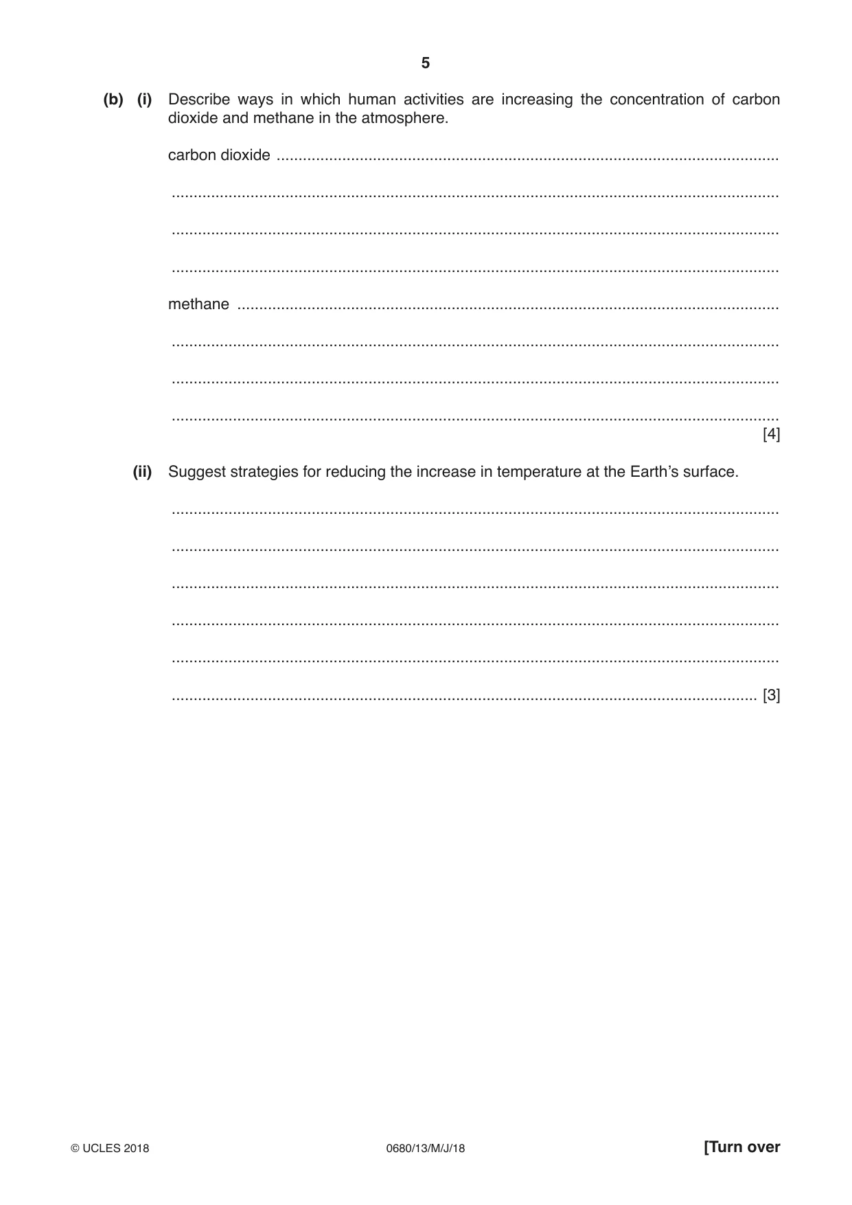 Cambridge IGCSE Environmental Management 0680 2018 May/June Paper 1 · Variant 3 question paper, page 5 of 16
