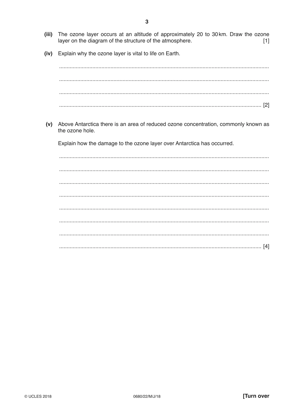 Cambridge IGCSE Environmental Management 0680 2018 May/June Paper 2 · Variant 2 question paper, page 3 of 16