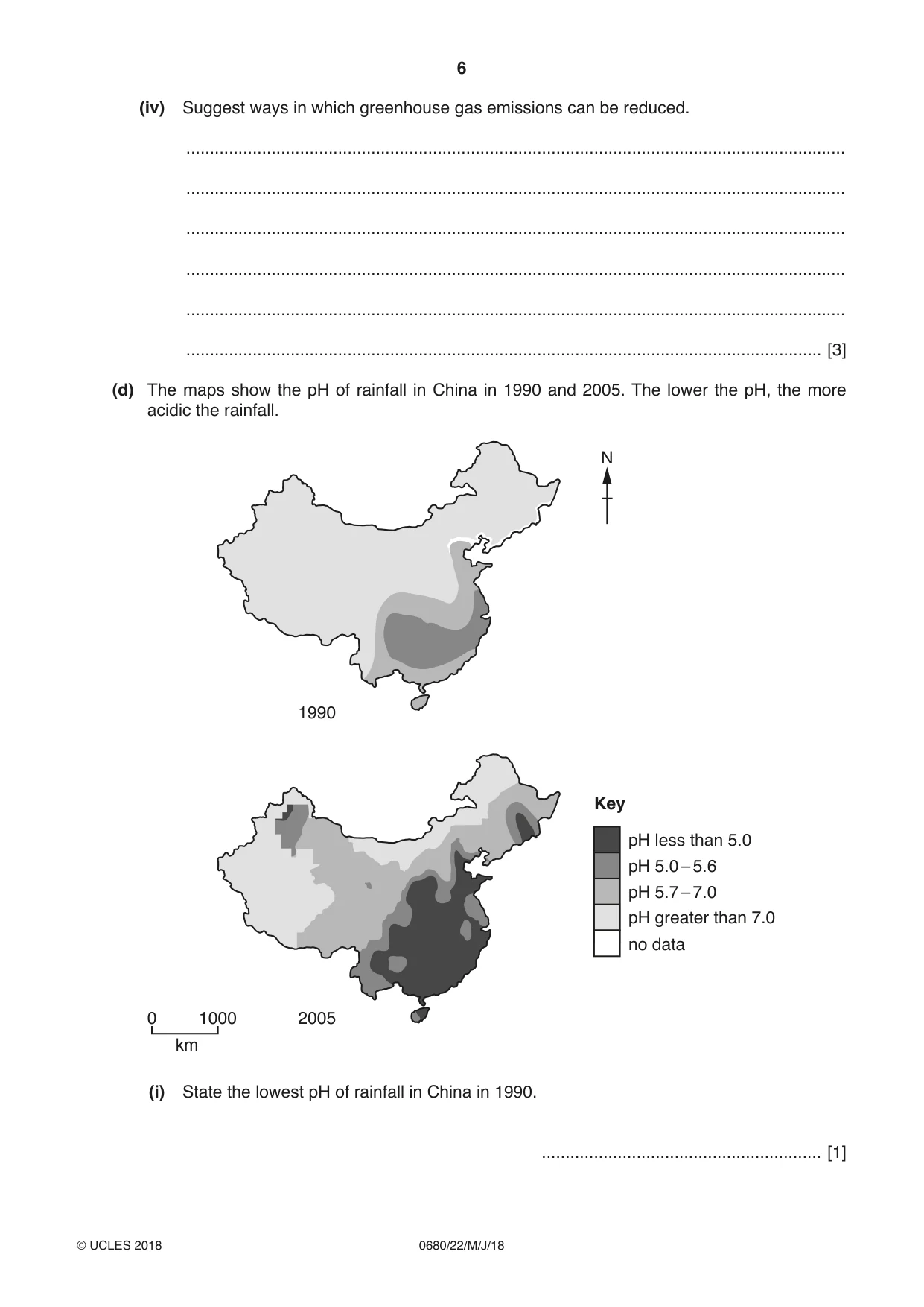 Cambridge IGCSE Environmental Management 0680 2018 May/June Paper 2 · Variant 2 question paper, page 6 of 16