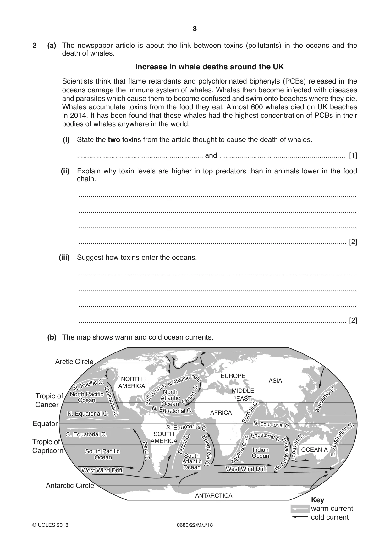 Cambridge IGCSE Environmental Management 0680 2018 May/June Paper 2 · Variant 2 question paper, page 8 of 16