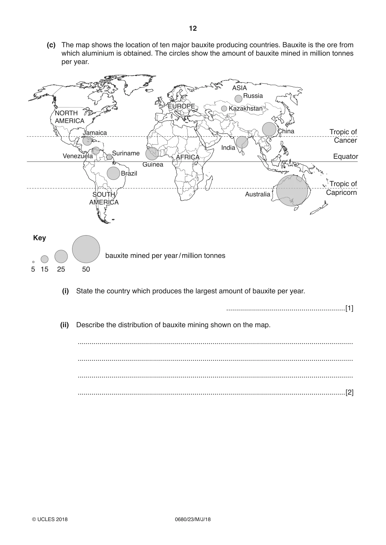 Cambridge IGCSE Environmental Management 0680 2018 May/June Paper 2 · Variant 3 question paper, page 12 of 16