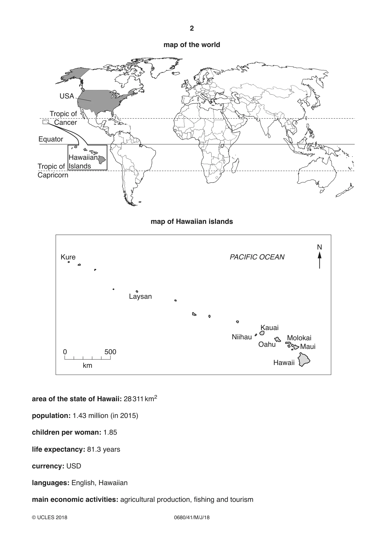 Cambridge IGCSE Environmental Management 0680 2018 May/June Paper 4 · Variant 1 question paper, page 2 of 16
