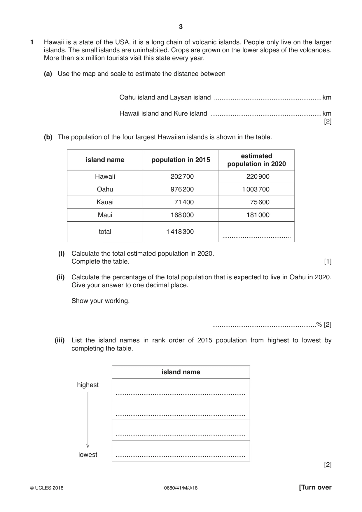 Cambridge IGCSE Environmental Management 0680 2018 May/June Paper 4 · Variant 1 question paper, page 3 of 16