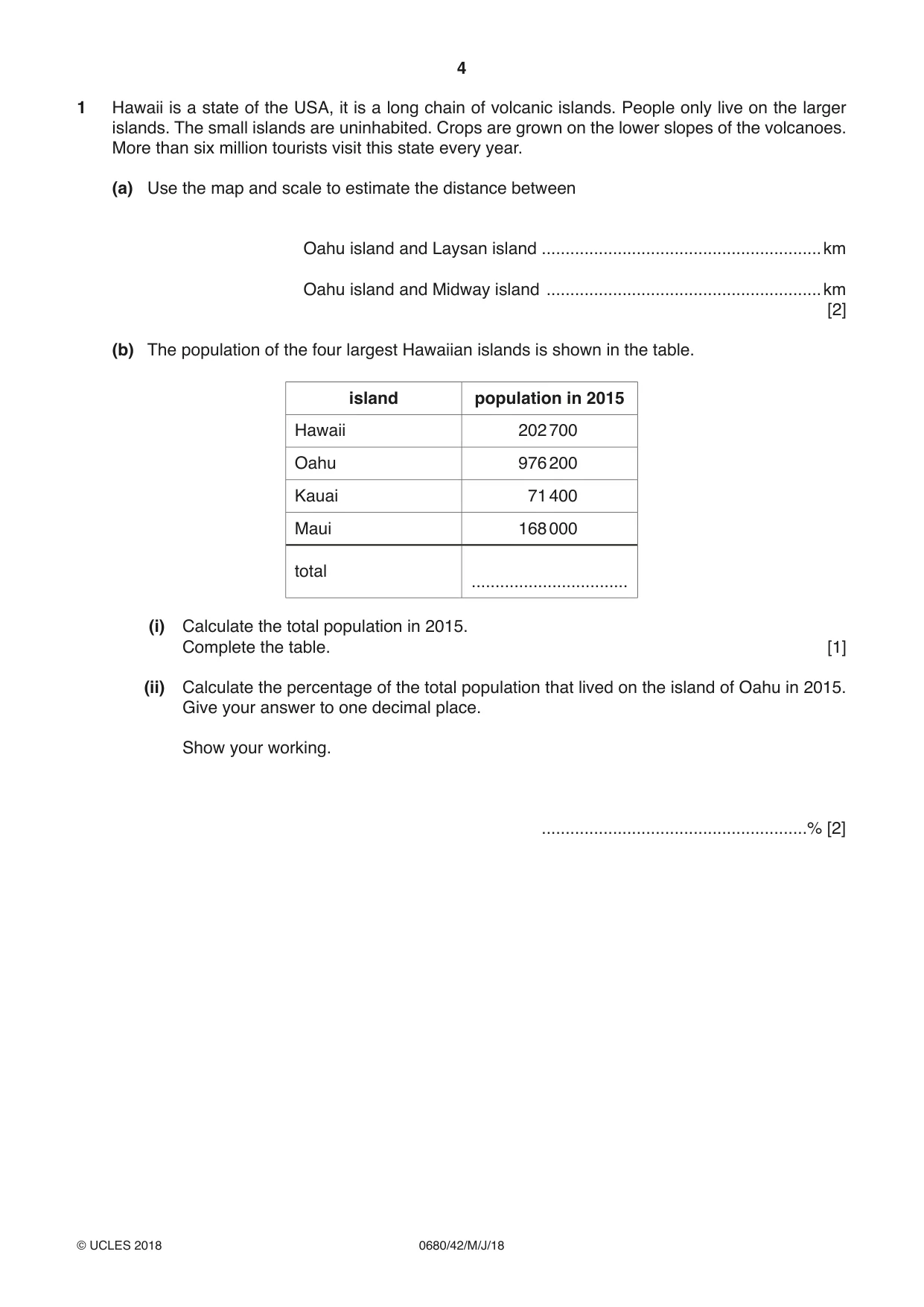 Cambridge IGCSE Environmental Management 0680 2018 May/June Paper 4 · Variant 2 question paper, page 4 of 16