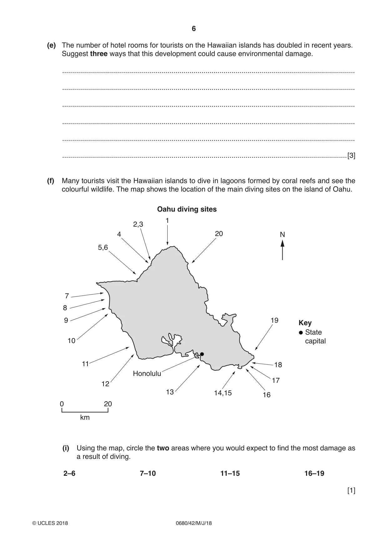 Cambridge IGCSE Environmental Management 0680 2018 May/June Paper 4 · Variant 2 question paper, page 6 of 16