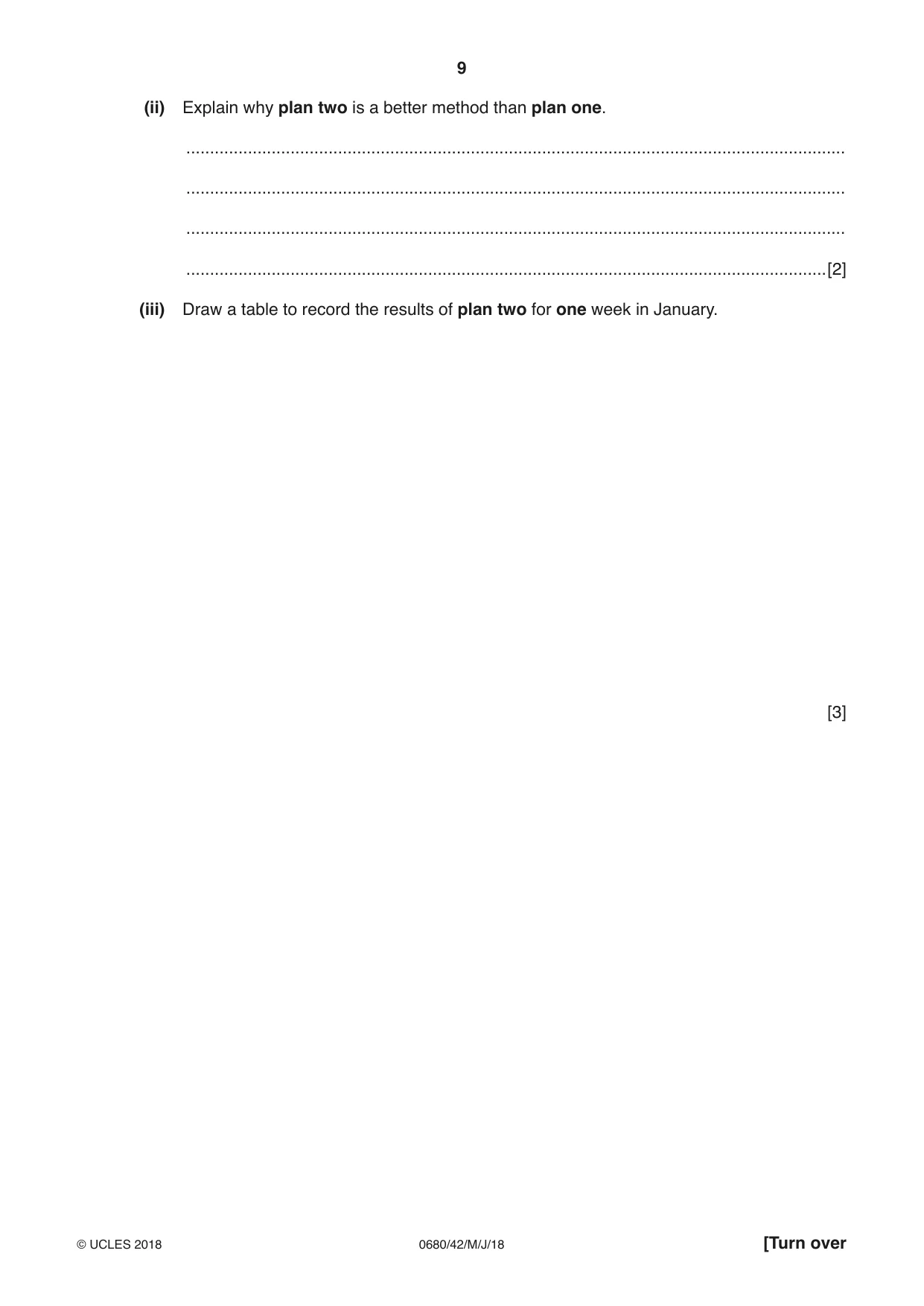 Cambridge IGCSE Environmental Management 0680 2018 May/June Paper 4 · Variant 2 question paper, page 9 of 16