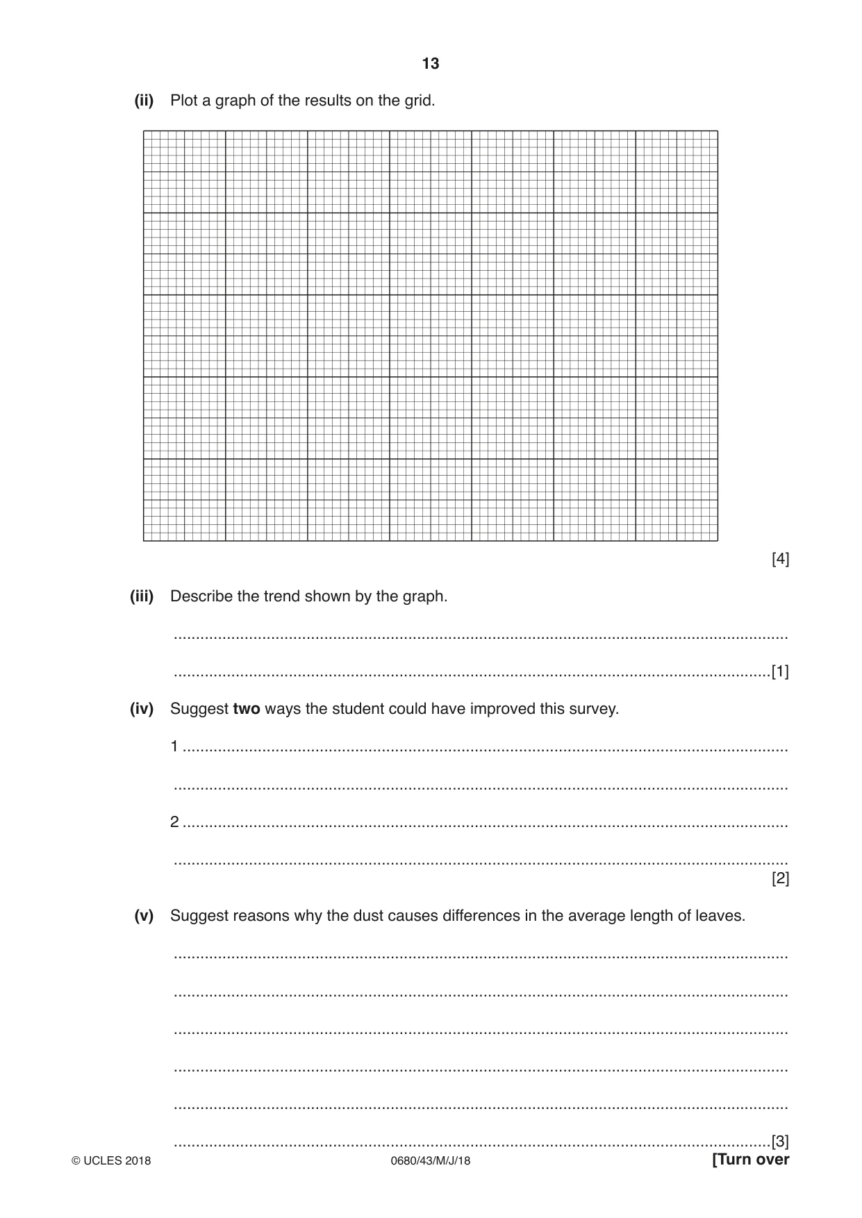 Cambridge IGCSE Environmental Management 0680 2018 May/June Paper 4 · Variant 3 question paper, page 13 of 16