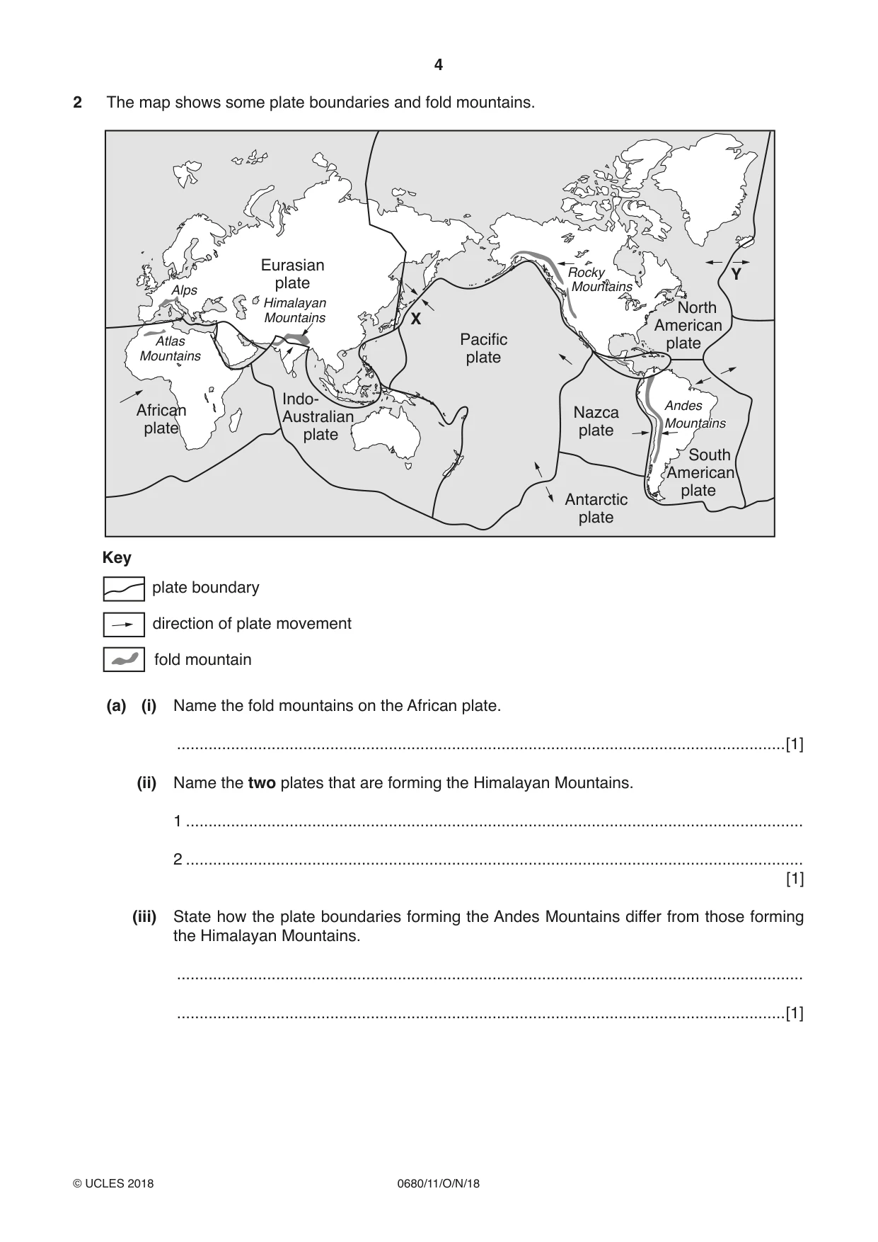 Cambridge IGCSE Environmental Management 0680 2018 Oct/Nov Paper 1 · Variant 1 question paper, page 4 of 16