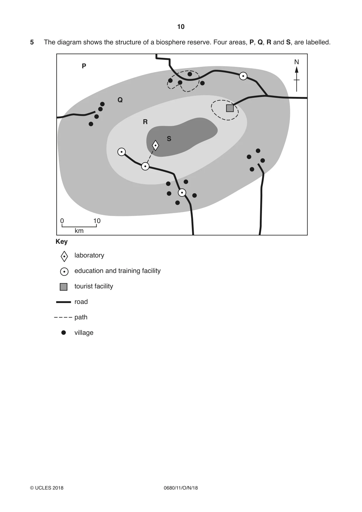 Cambridge IGCSE Environmental Management 0680 2018 Oct/Nov Paper 1 · Variant 1 question paper, page 10 of 16