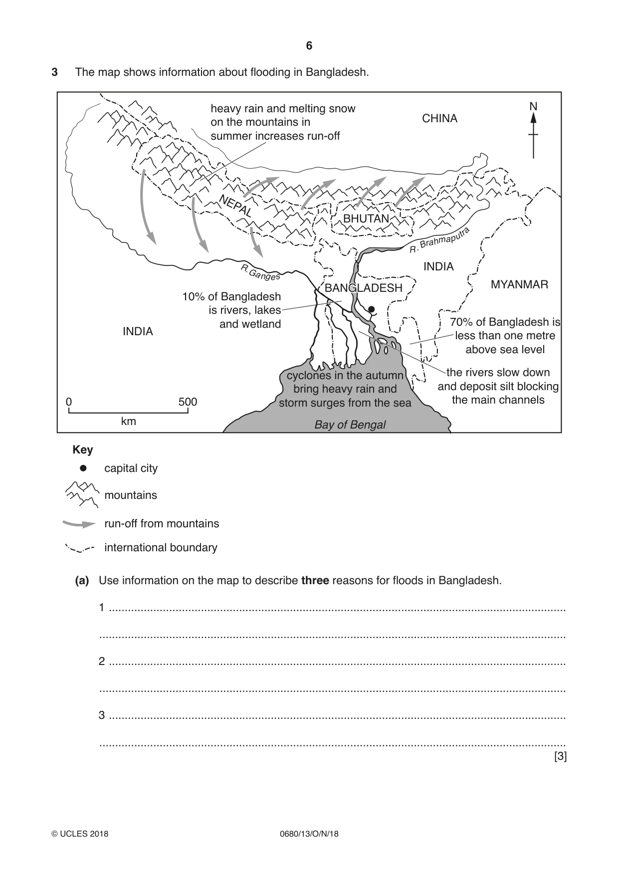 Cambridge IGCSE Environmental Management 0680 2018 Oct/Nov Paper 1 · Variant 3 question paper, page 6 of 16