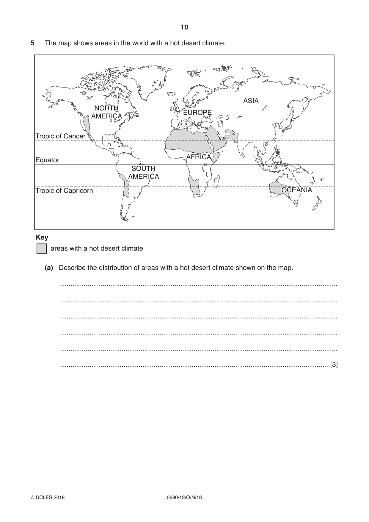 Cambridge IGCSE Environmental Management 0680 2018 Oct/Nov Paper 1 · Variant 3 question paper, page 10 of 16