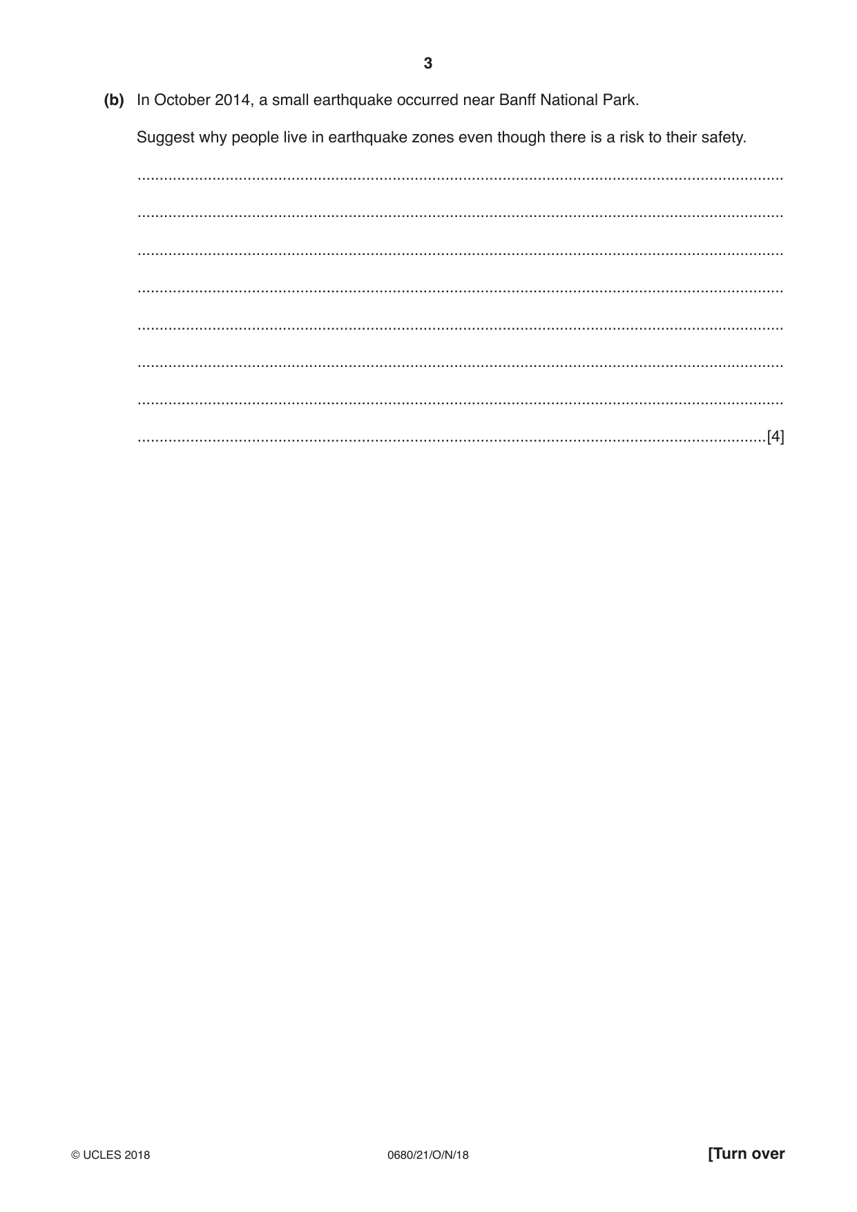 Cambridge IGCSE Environmental Management 0680 2018 Oct/Nov Paper 2 · Variant 1 question paper, page 3 of 20