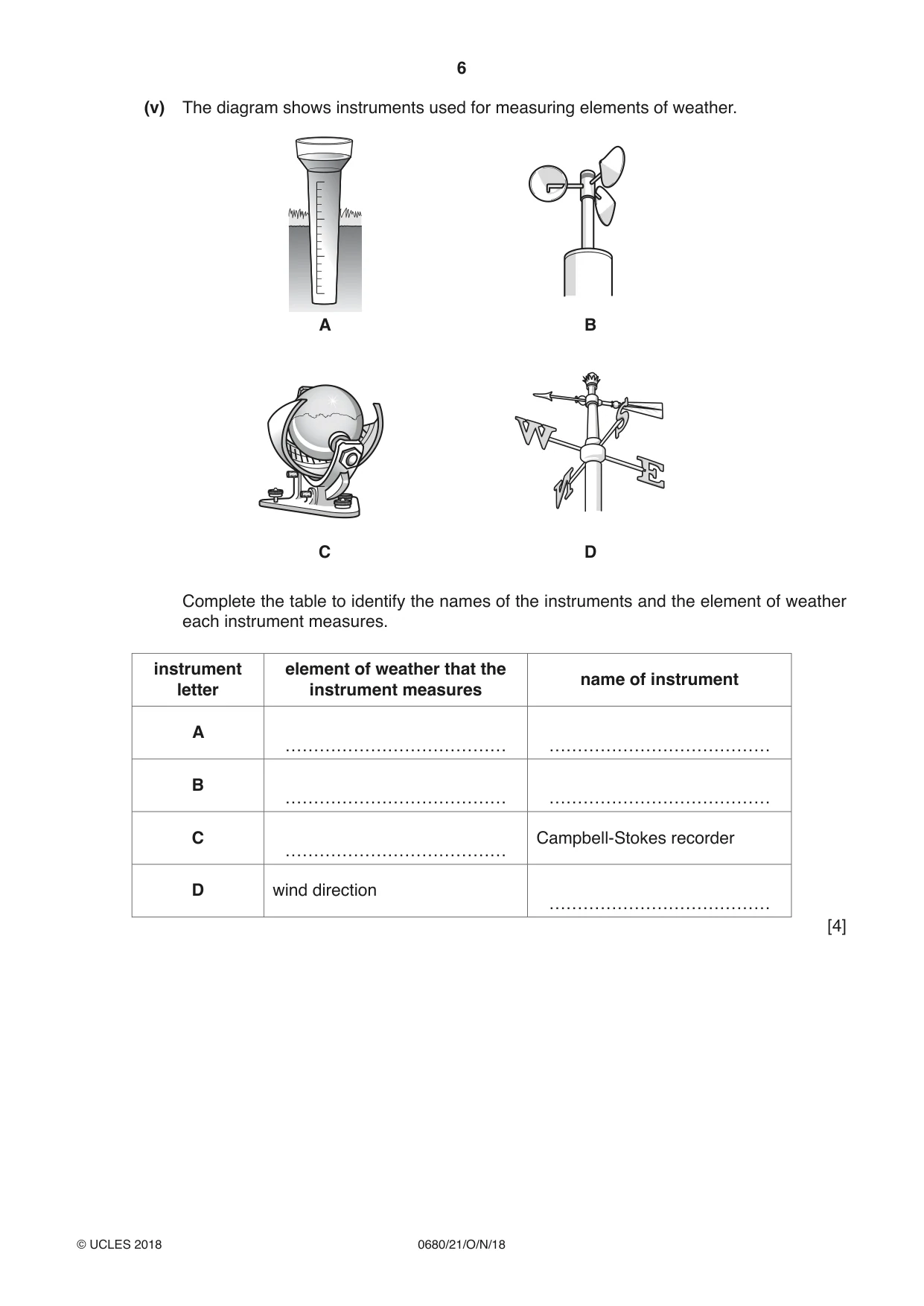 Cambridge IGCSE Environmental Management 0680 2018 Oct/Nov Paper 2 · Variant 1 question paper, page 6 of 20