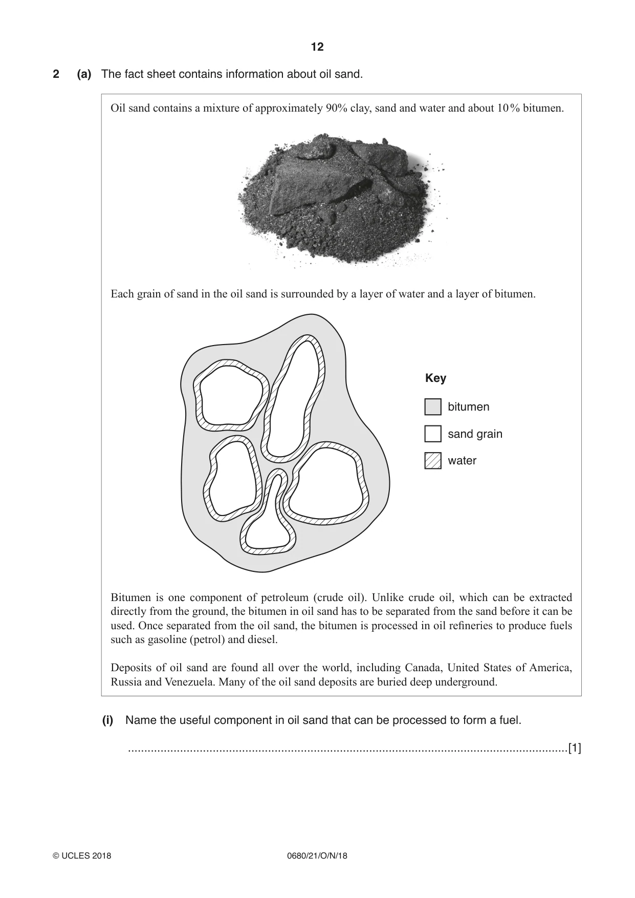 Cambridge IGCSE Environmental Management 0680 2018 Oct/Nov Paper 2 · Variant 1 question paper, page 12 of 20