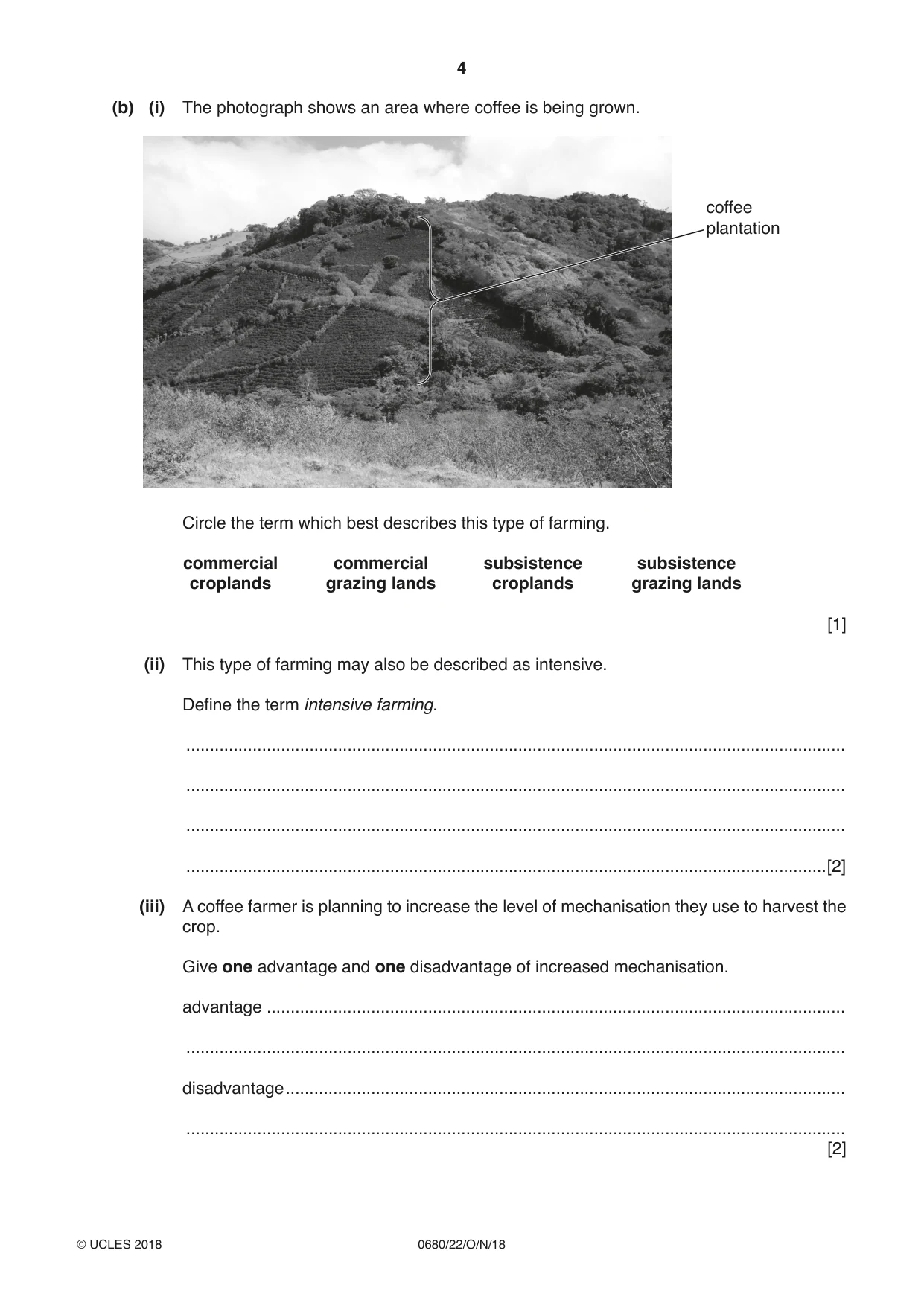 Cambridge IGCSE Environmental Management 0680 2018 Oct/Nov Paper 2 · Variant 2 question paper, page 4 of 16