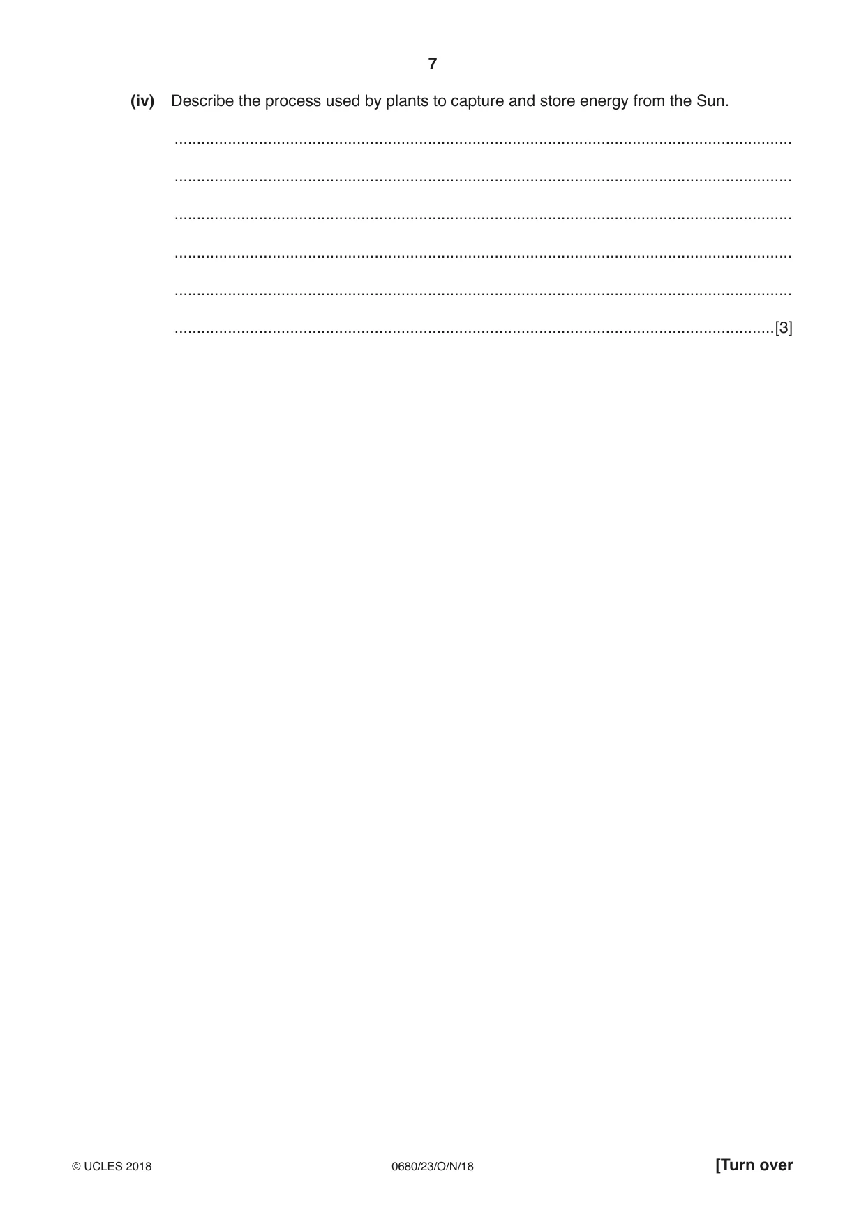 Cambridge IGCSE Environmental Management 0680 2018 Oct/Nov Paper 2 · Variant 3 question paper, page 7 of 16