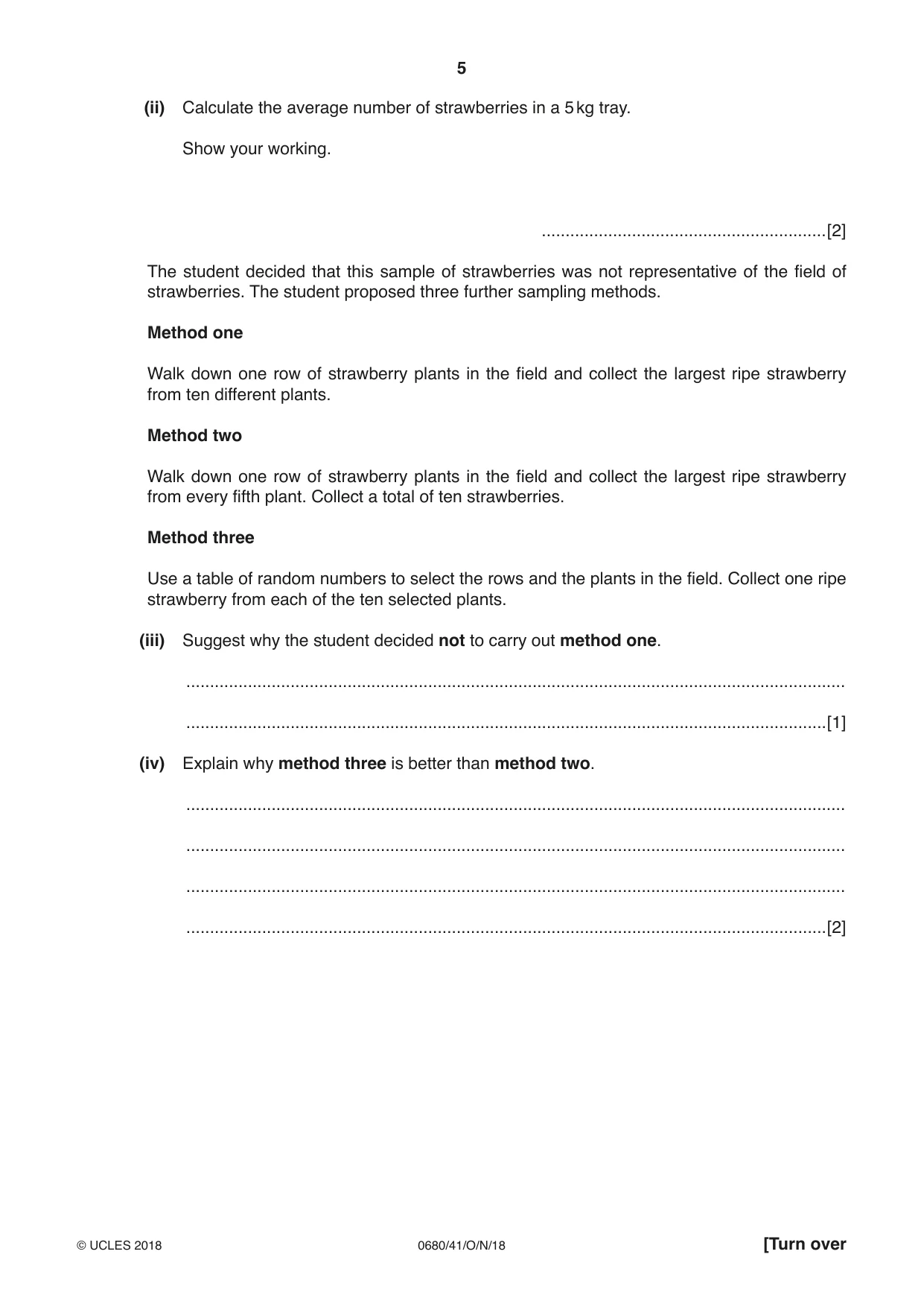 Cambridge IGCSE Environmental Management 0680 2018 Oct/Nov Paper 4 · Variant 1 question paper, page 5 of 16