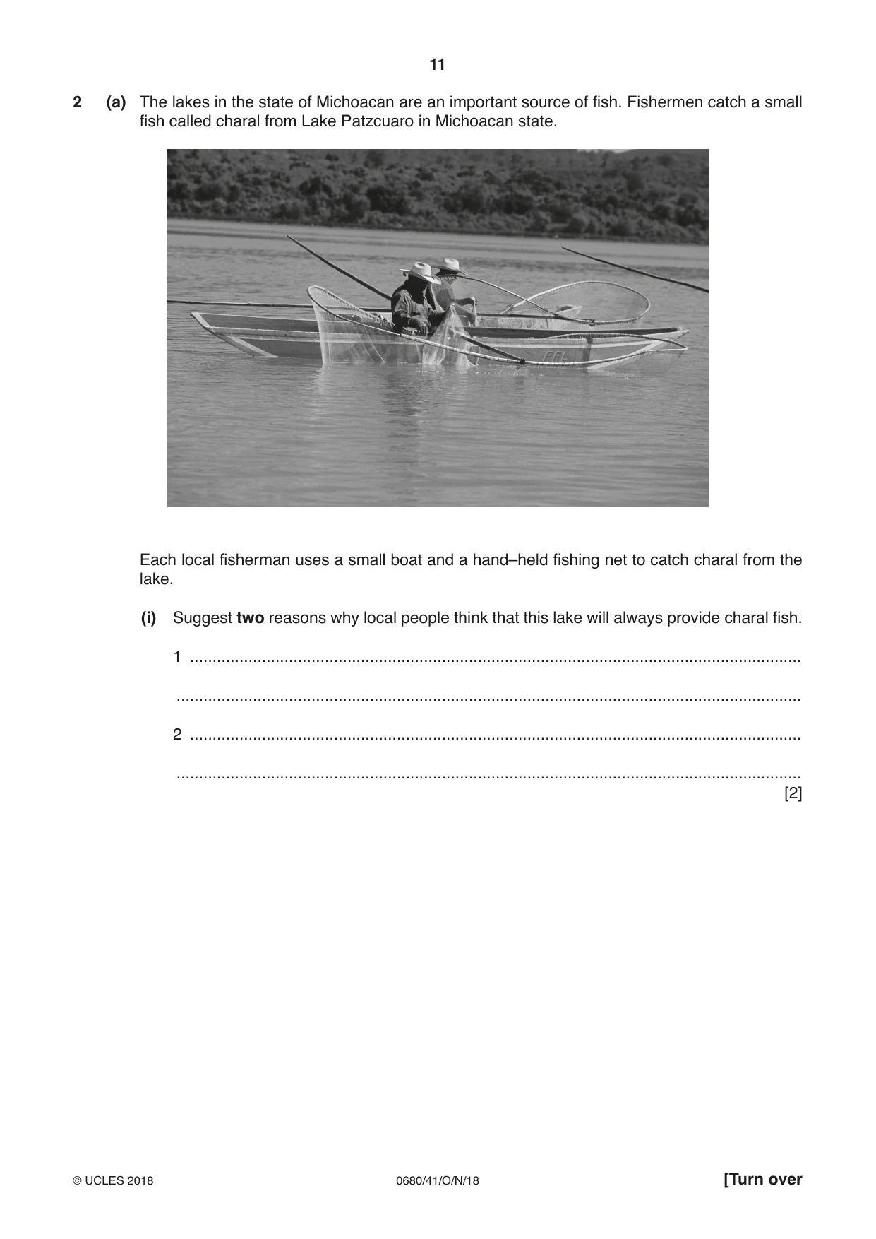 Cambridge IGCSE Environmental Management 0680 2018 Oct/Nov Paper 4 · Variant 1 question paper, page 11 of 16