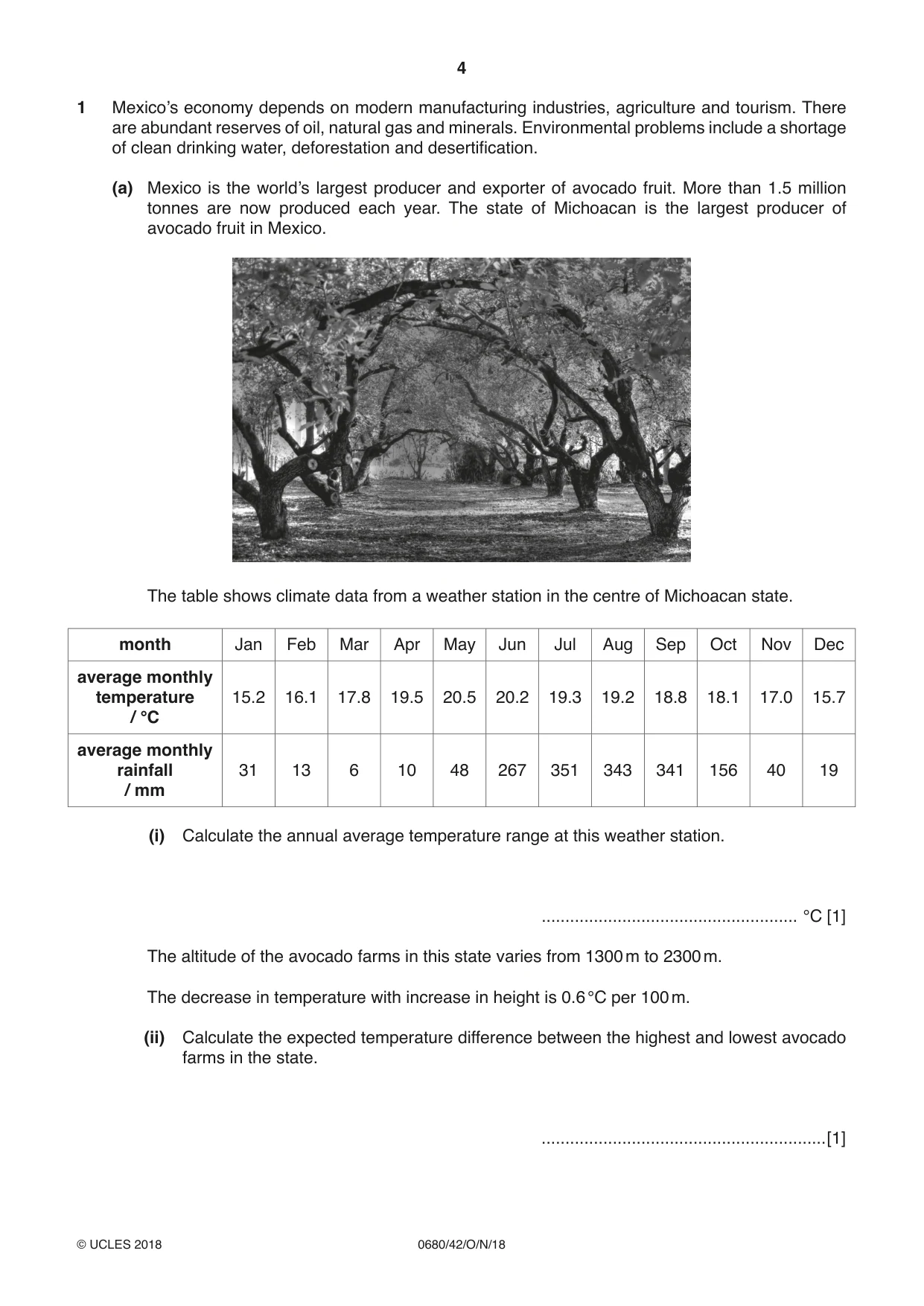 Cambridge IGCSE Environmental Management 0680 2018 Oct/Nov Paper 4 · Variant 2 question paper, page 4 of 16