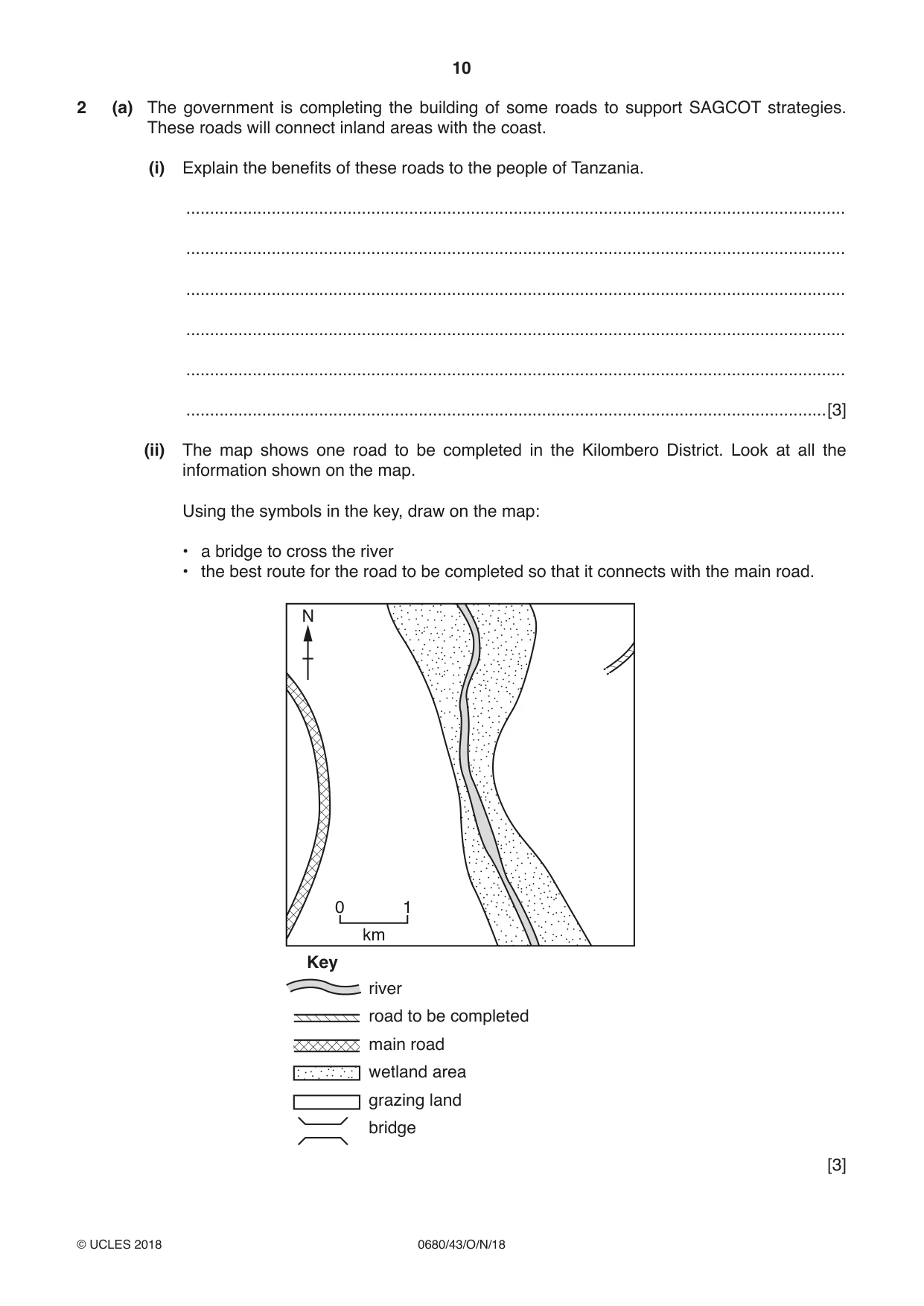 Cambridge IGCSE Environmental Management 0680 2018 Oct/Nov Paper 4 · Variant 3 question paper, page 10 of 16