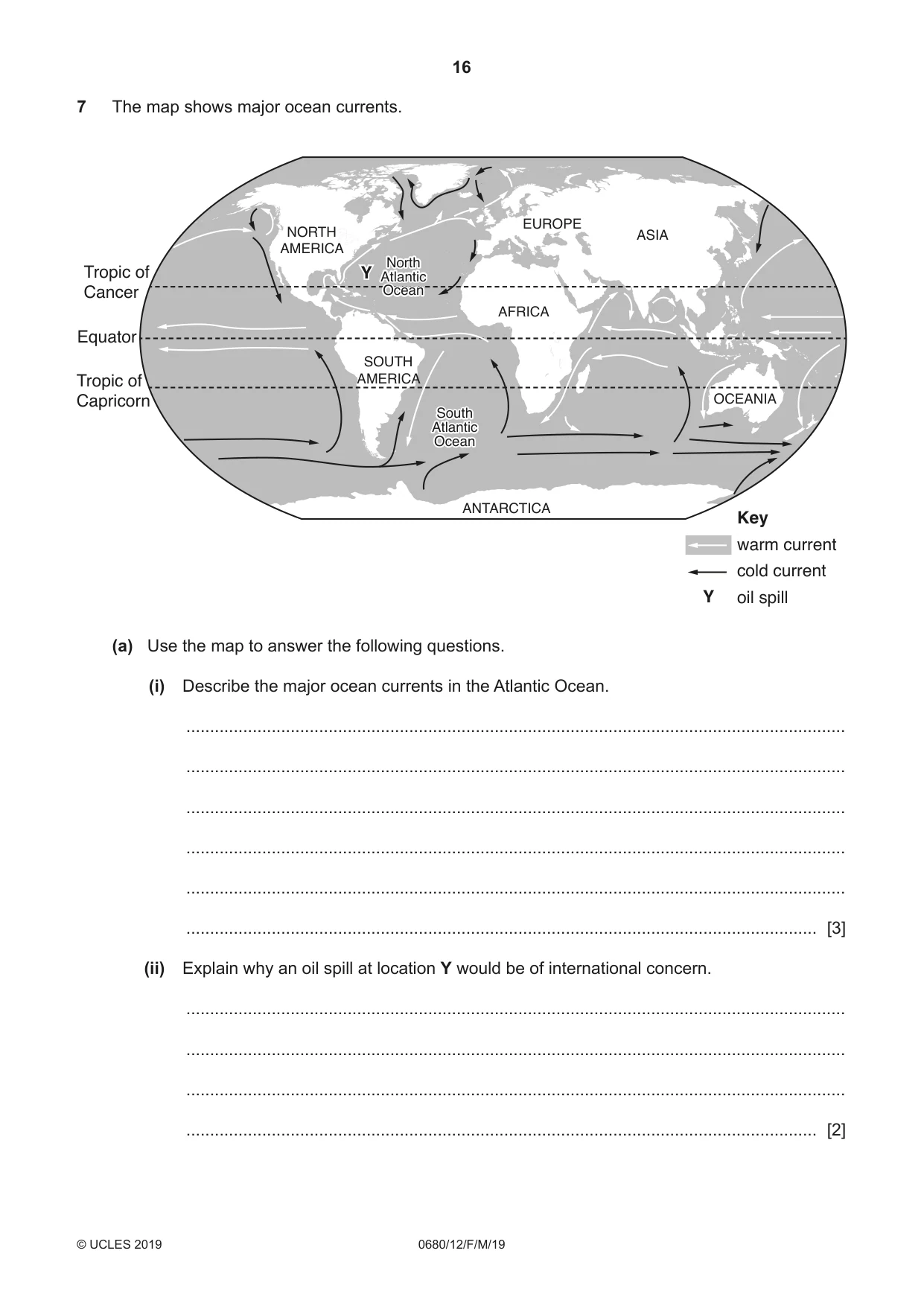 Cambridge IGCSE Environmental Management 0680 2019 Feb/March Paper 1 · Variant 2 question paper, page 16 of 24