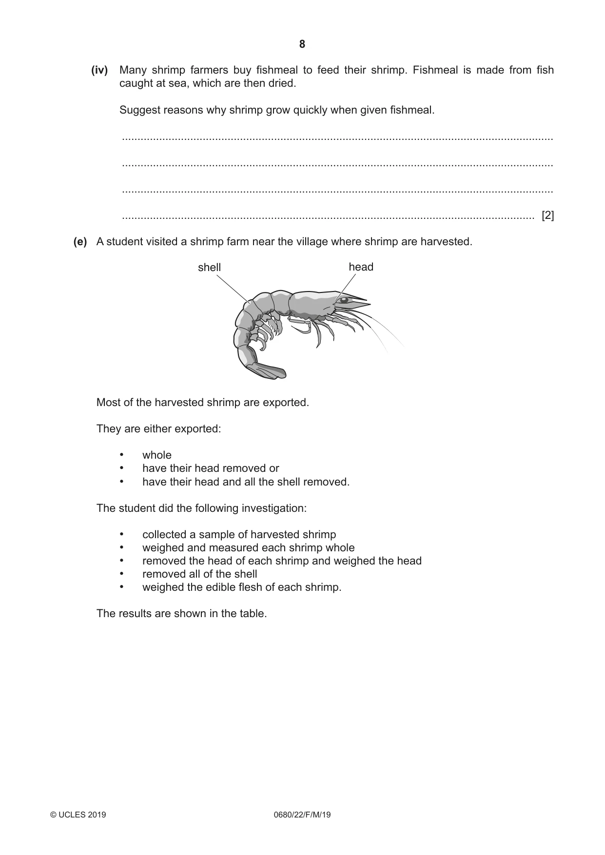 Cambridge IGCSE Environmental Management 0680 2019 Feb/March Paper 2 · Variant 2 question paper, page 8 of 20