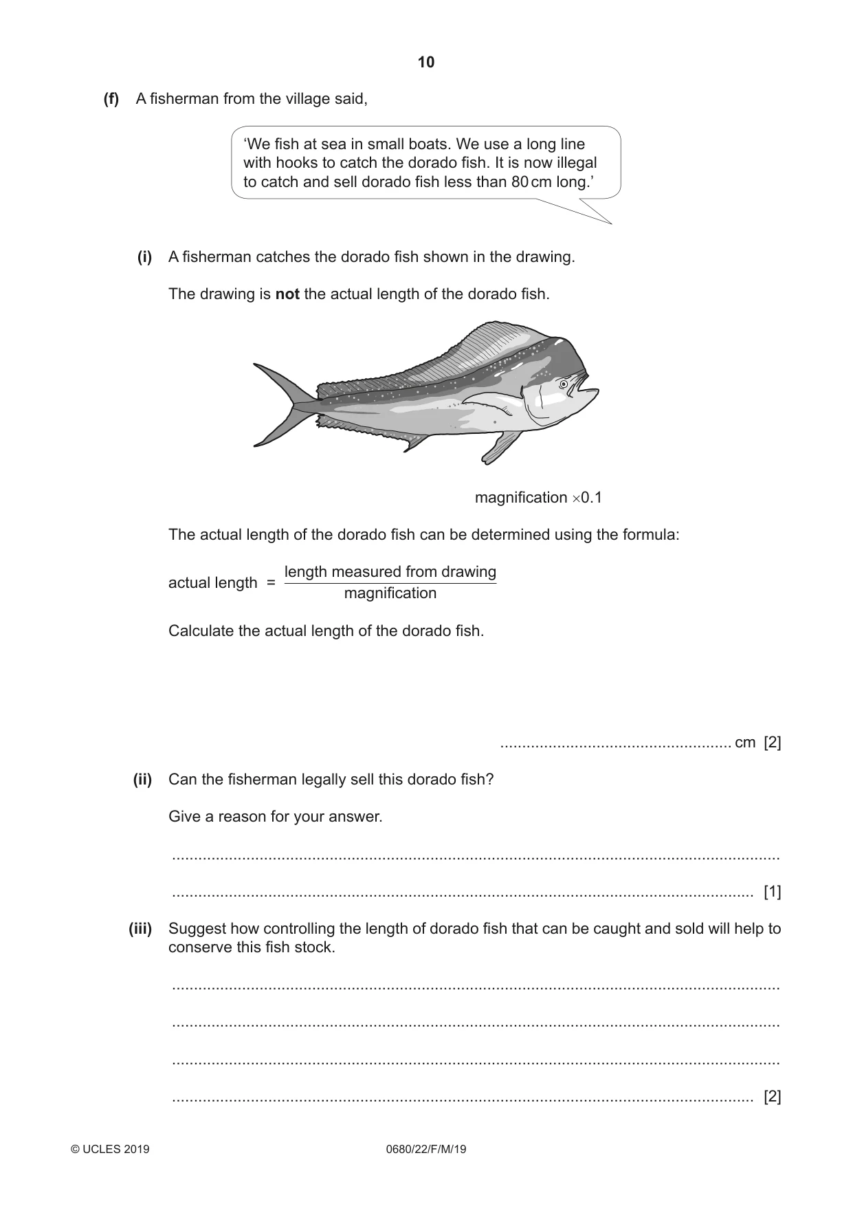 Cambridge IGCSE Environmental Management 0680 2019 Feb/March Paper 2 · Variant 2 question paper, page 10 of 20
