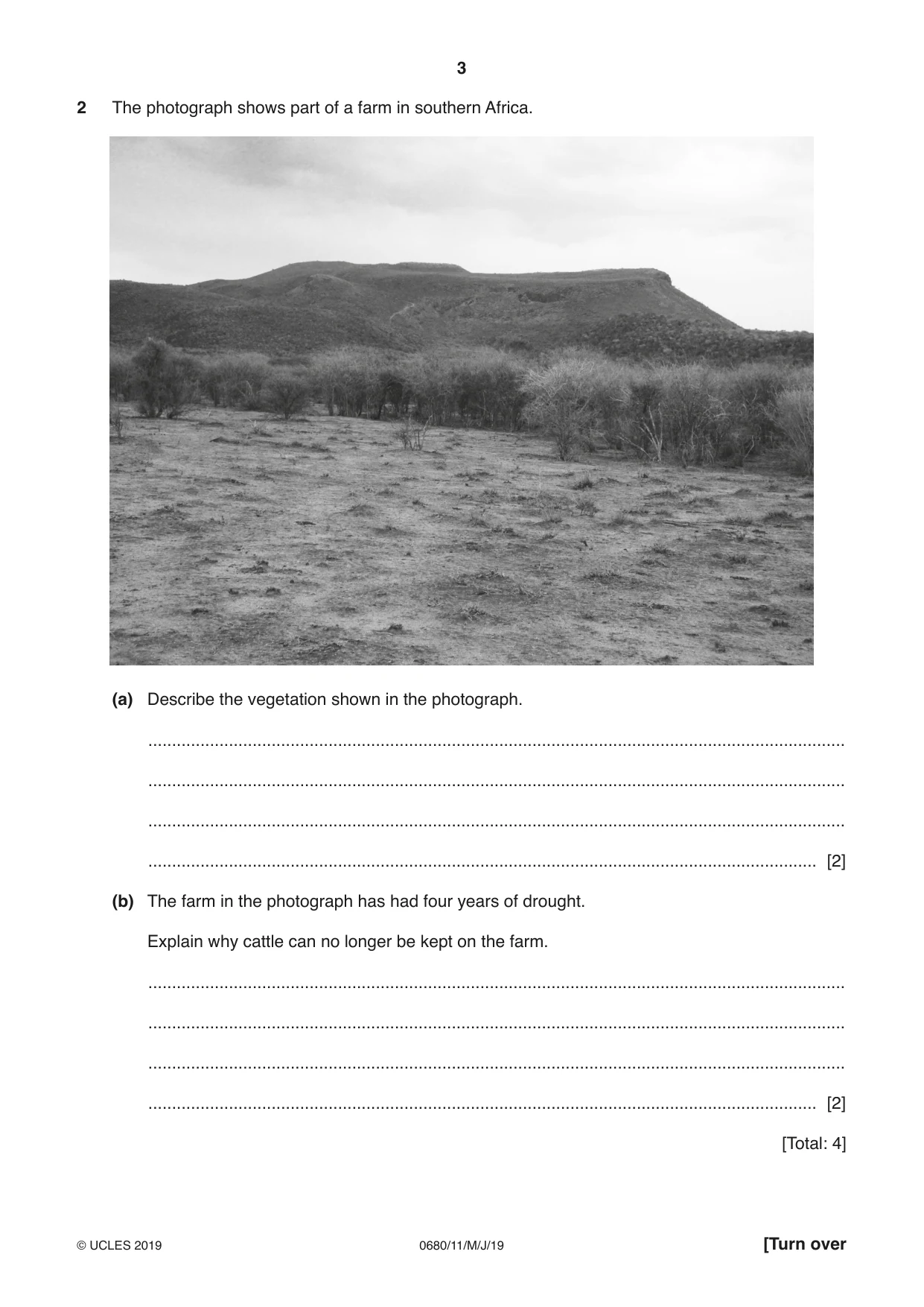 Cambridge IGCSE Environmental Management 0680 2019 May/June Paper 1 · Variant 1 question paper, page 3 of 16