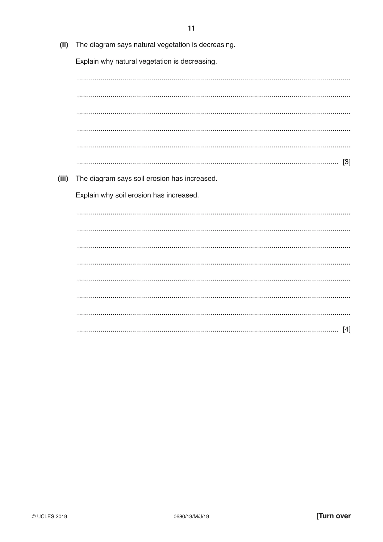 Cambridge IGCSE Environmental Management 0680 2019 May/June Paper 1 · Variant 3 question paper, page 11 of 20