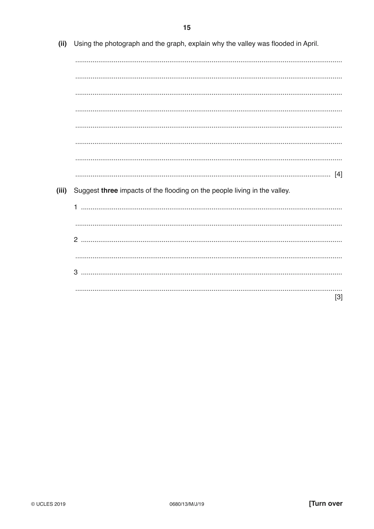 Cambridge IGCSE Environmental Management 0680 2019 May/June Paper 1 · Variant 3 question paper, page 15 of 20