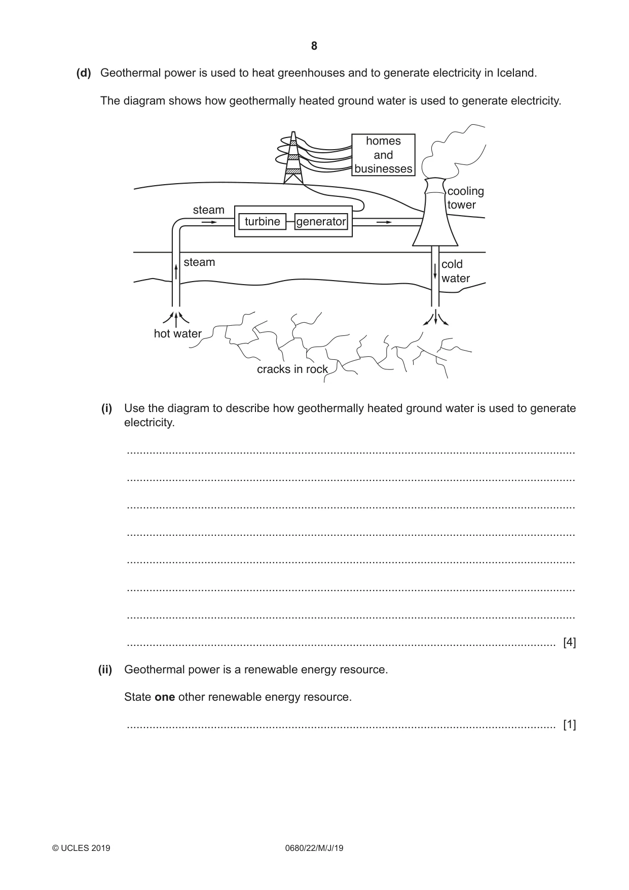 Cambridge IGCSE Environmental Management 0680 2019 May/June Paper 2 · Variant 2 question paper, page 8 of 24