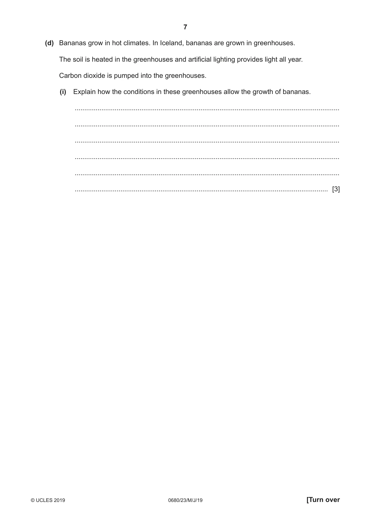 Cambridge IGCSE Environmental Management 0680 2019 May/June Paper 2 · Variant 3 question paper, page 7 of 24