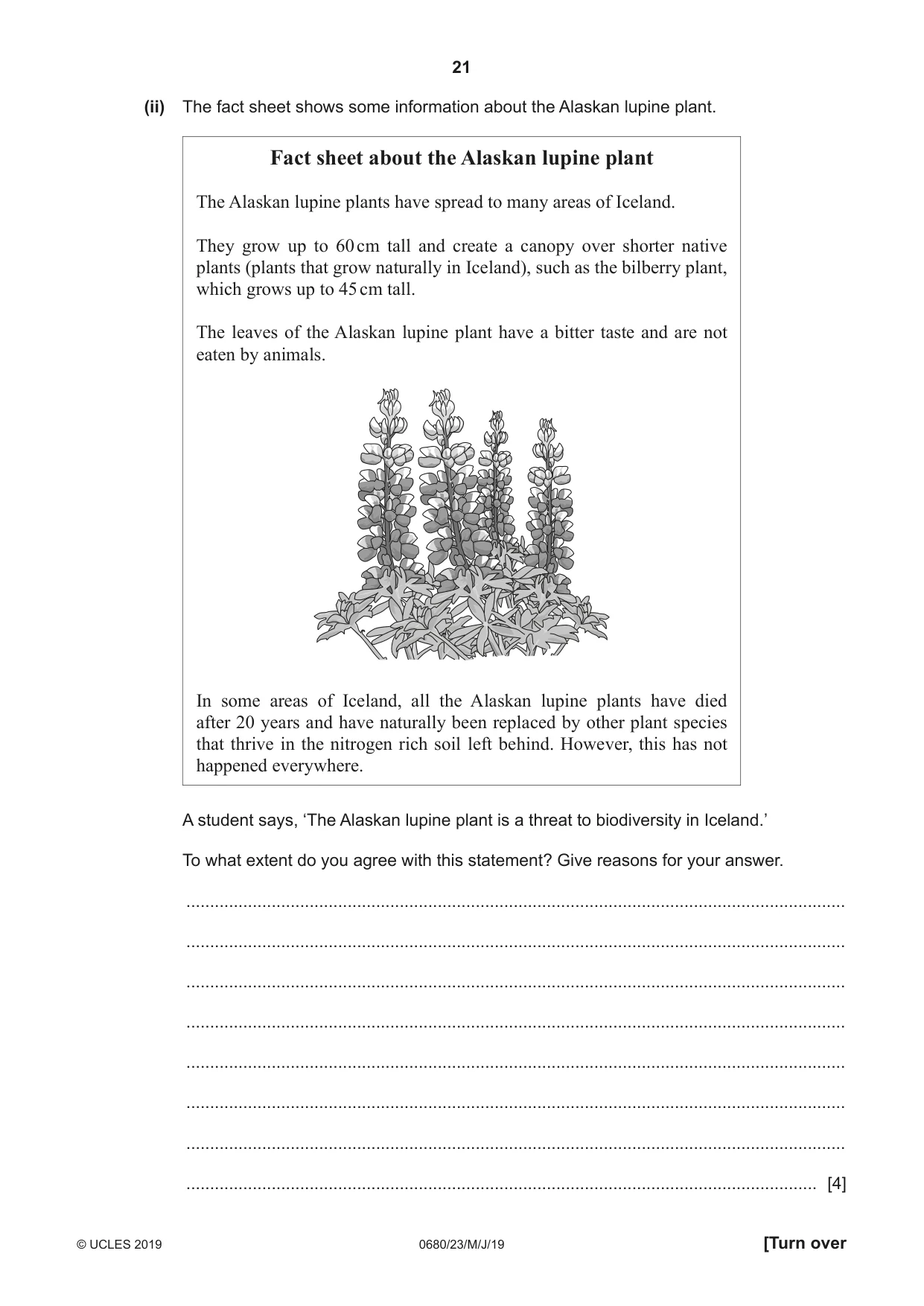Cambridge IGCSE Environmental Management 0680 2019 May/June Paper 2 · Variant 3 question paper, page 21 of 24