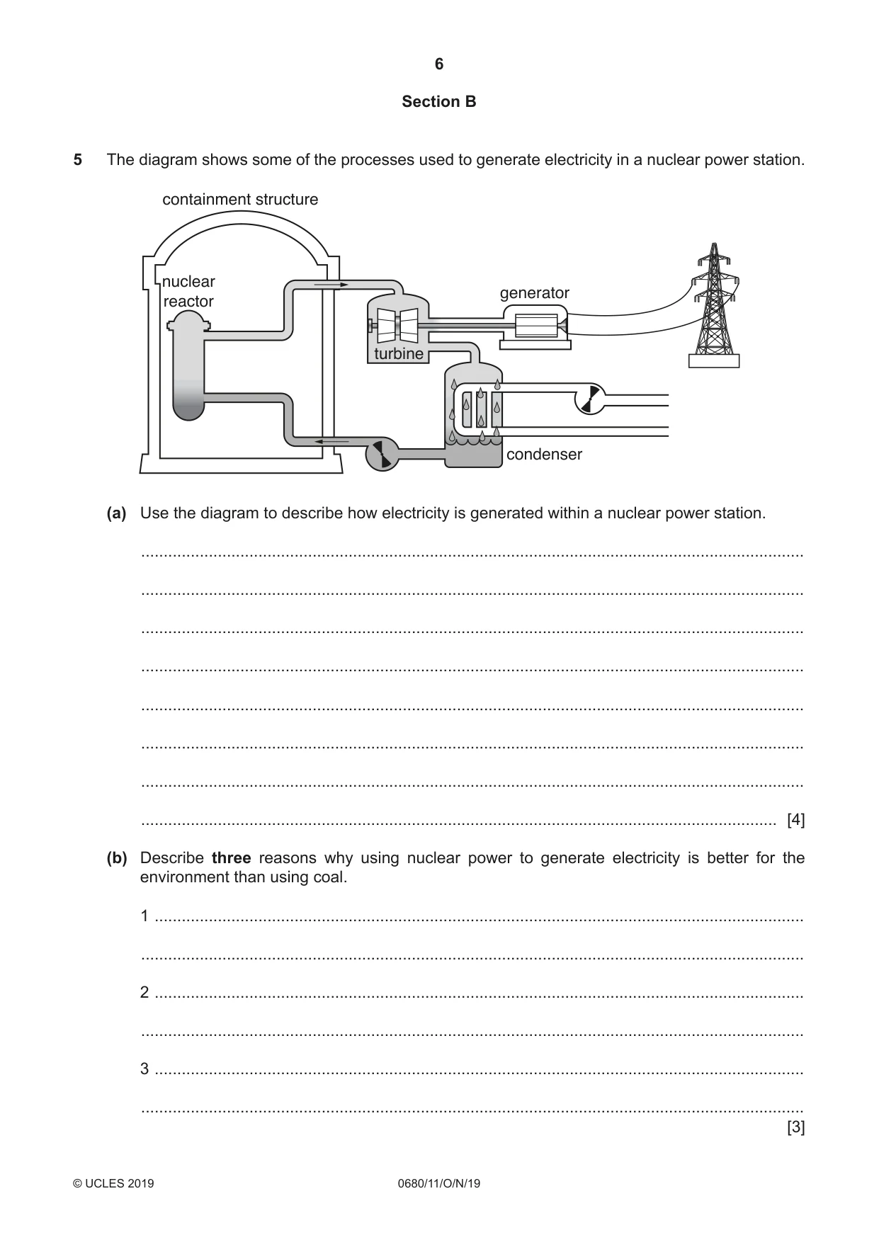Cambridge IGCSE Environmental Management 0680 2019 Oct/Nov Paper 1 · Variant 1 question paper, page 6 of 16