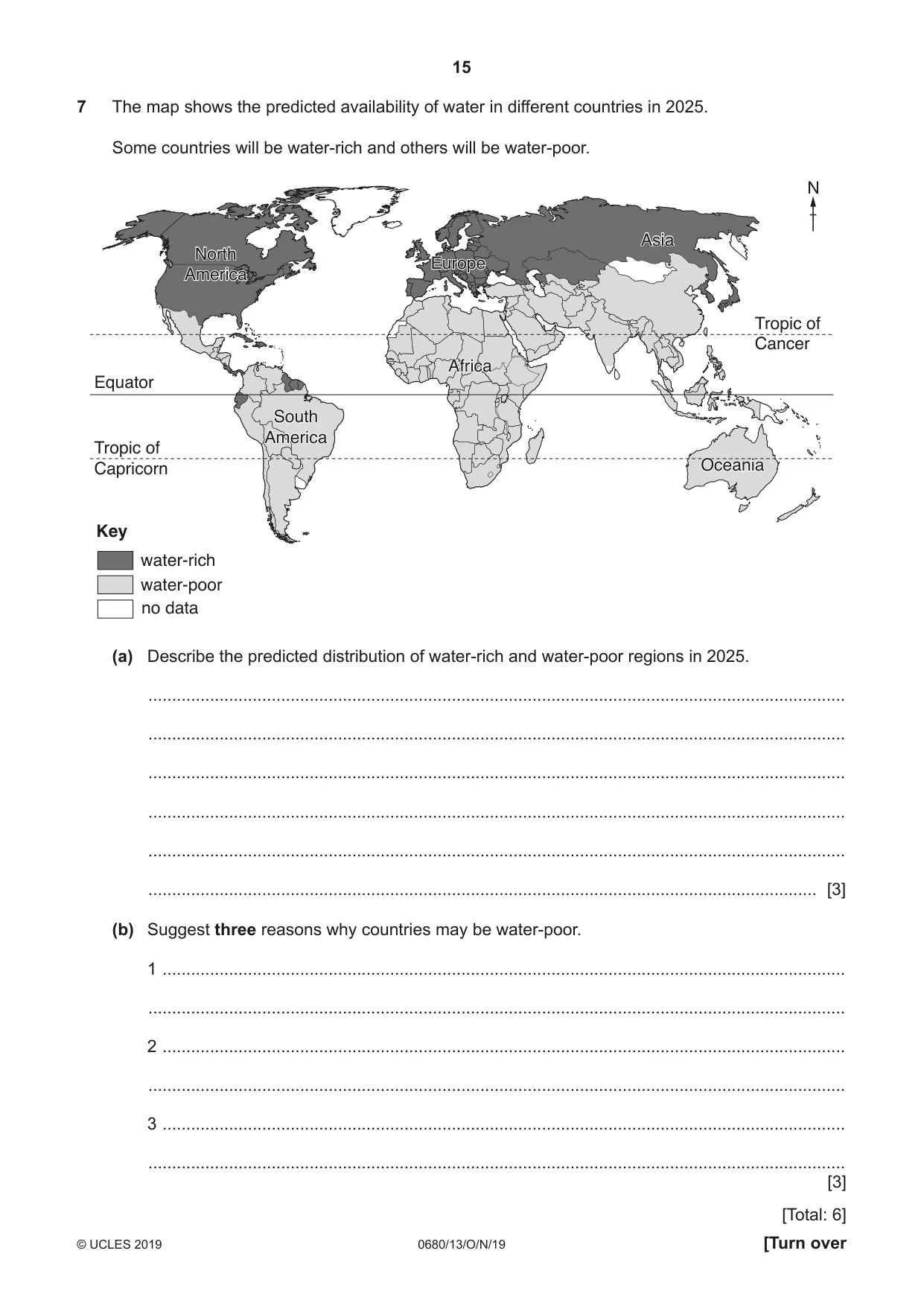 Cambridge IGCSE Environmental Management 0680 2019 Oct/Nov Paper 1 · Variant 3 question paper, page 15 of 20
