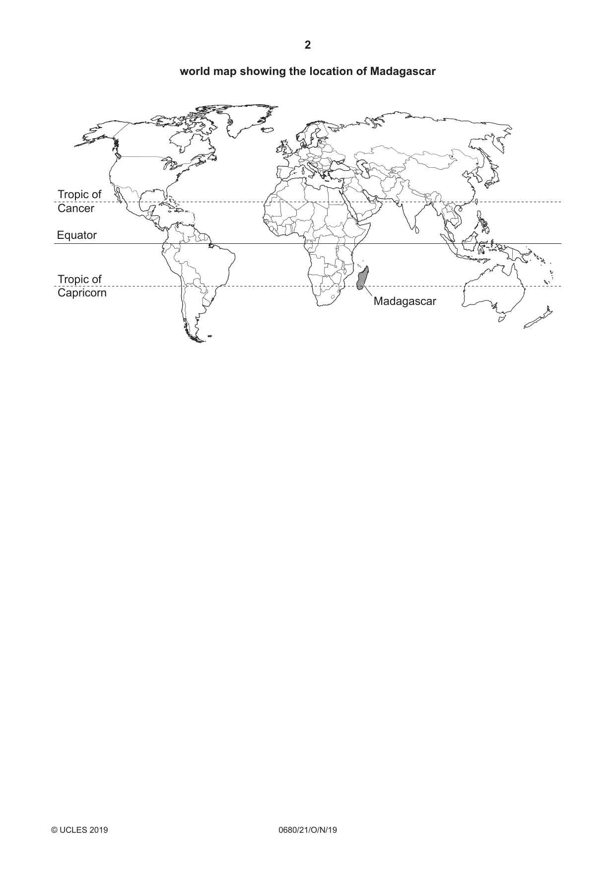 Cambridge IGCSE Environmental Management 0680 2019 Oct/Nov Paper 2 · Variant 1 question paper, page 2 of 24