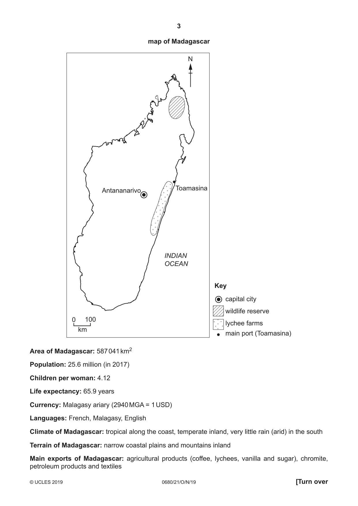 Cambridge IGCSE Environmental Management 0680 2019 Oct/Nov Paper 2 · Variant 1 question paper, page 3 of 24