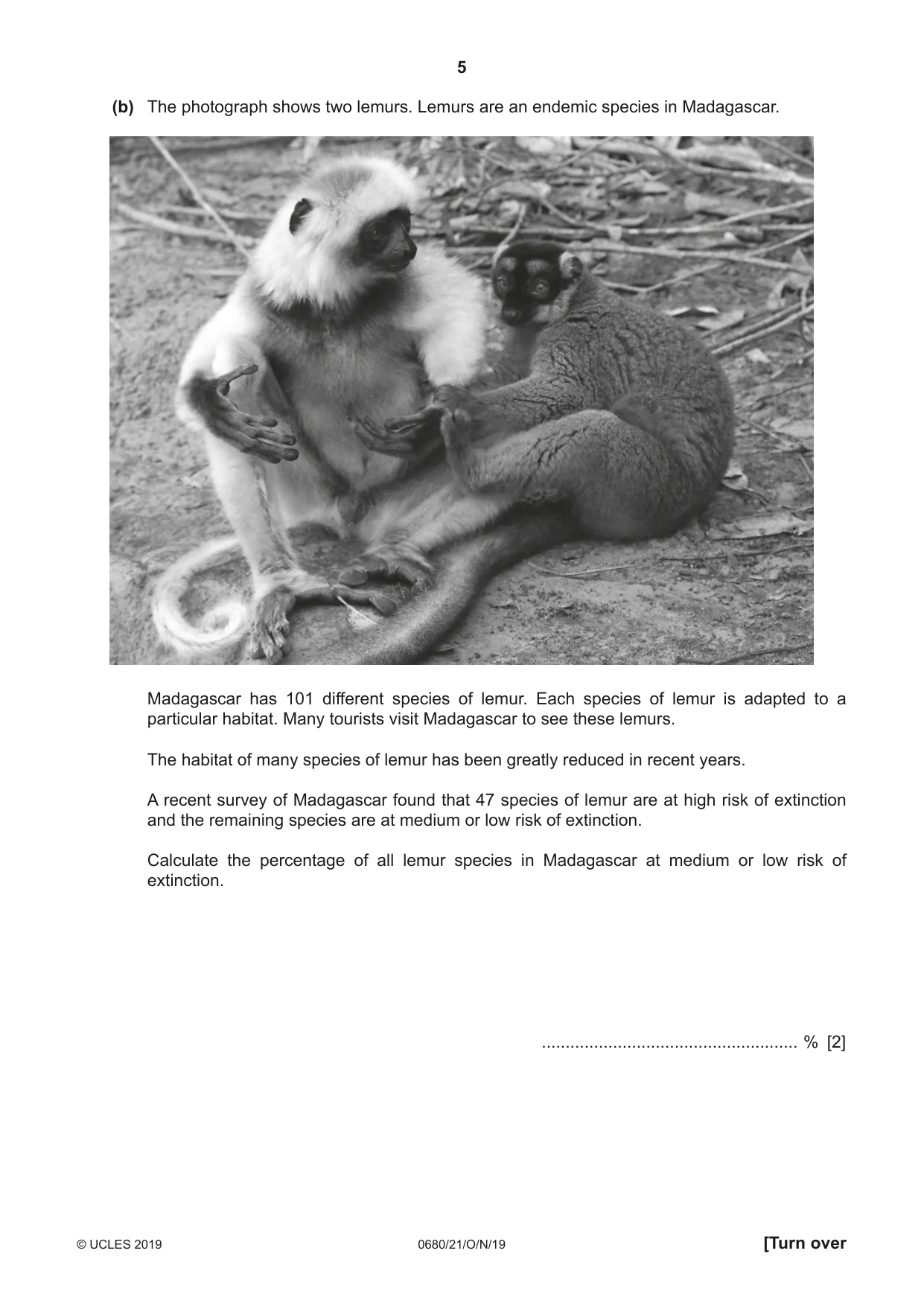 Cambridge IGCSE Environmental Management 0680 2019 Oct/Nov Paper 2 · Variant 1 question paper, page 5 of 24