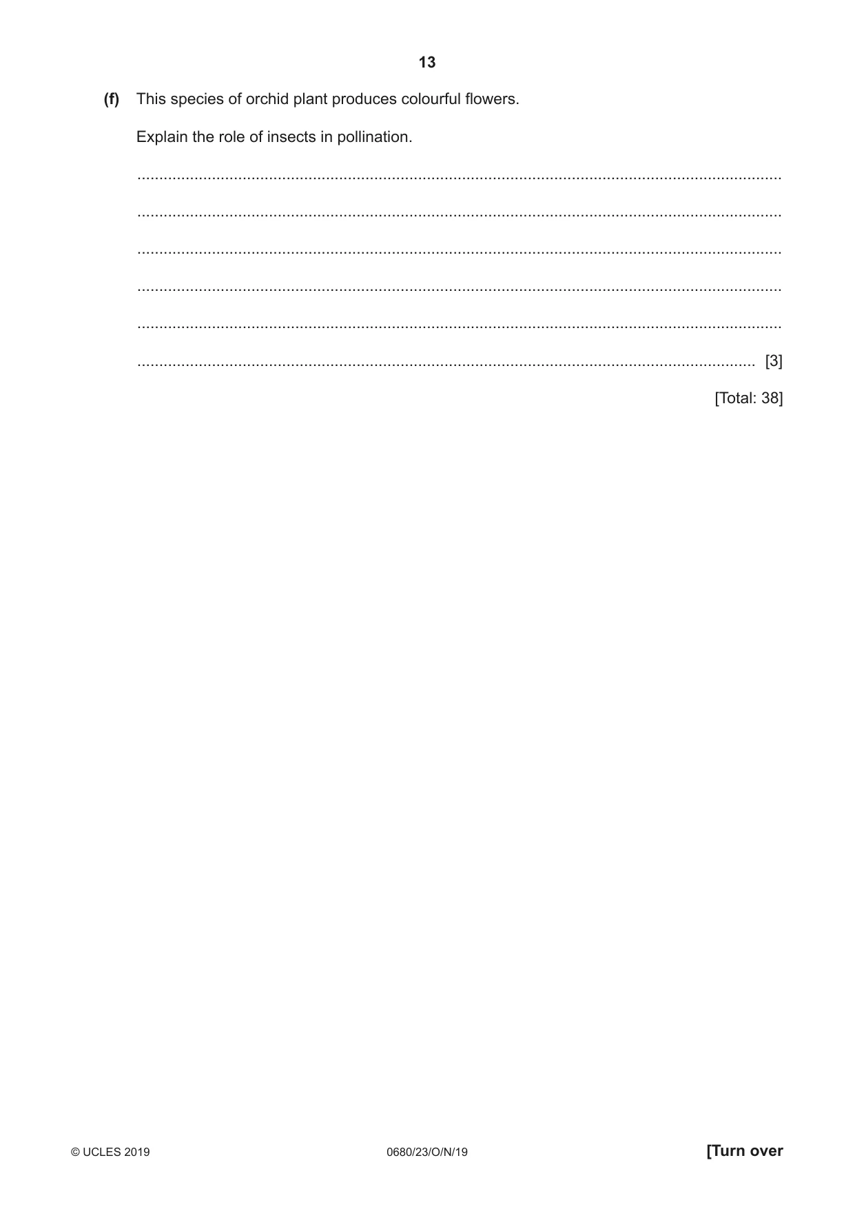 Cambridge IGCSE Environmental Management 0680 2019 Oct/Nov Paper 2 · Variant 3 question paper, page 13 of 24