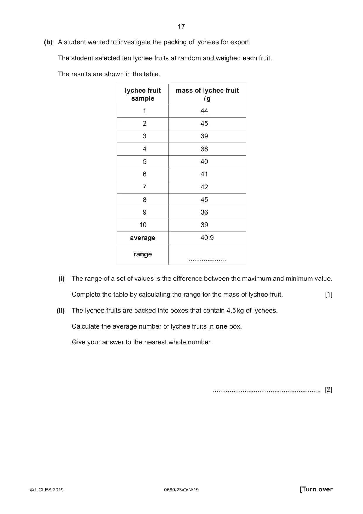 Cambridge IGCSE Environmental Management 0680 2019 Oct/Nov Paper 2 · Variant 3 question paper, page 17 of 24
