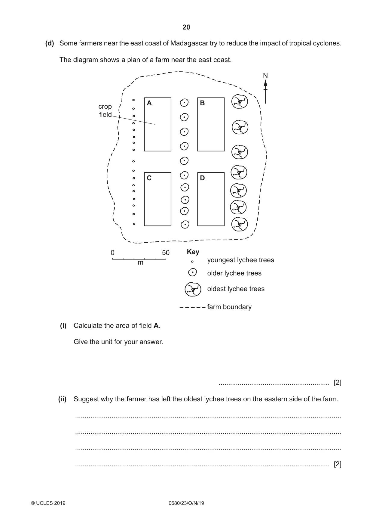 Cambridge IGCSE Environmental Management 0680 2019 Oct/Nov Paper 2 · Variant 3 question paper, page 20 of 24