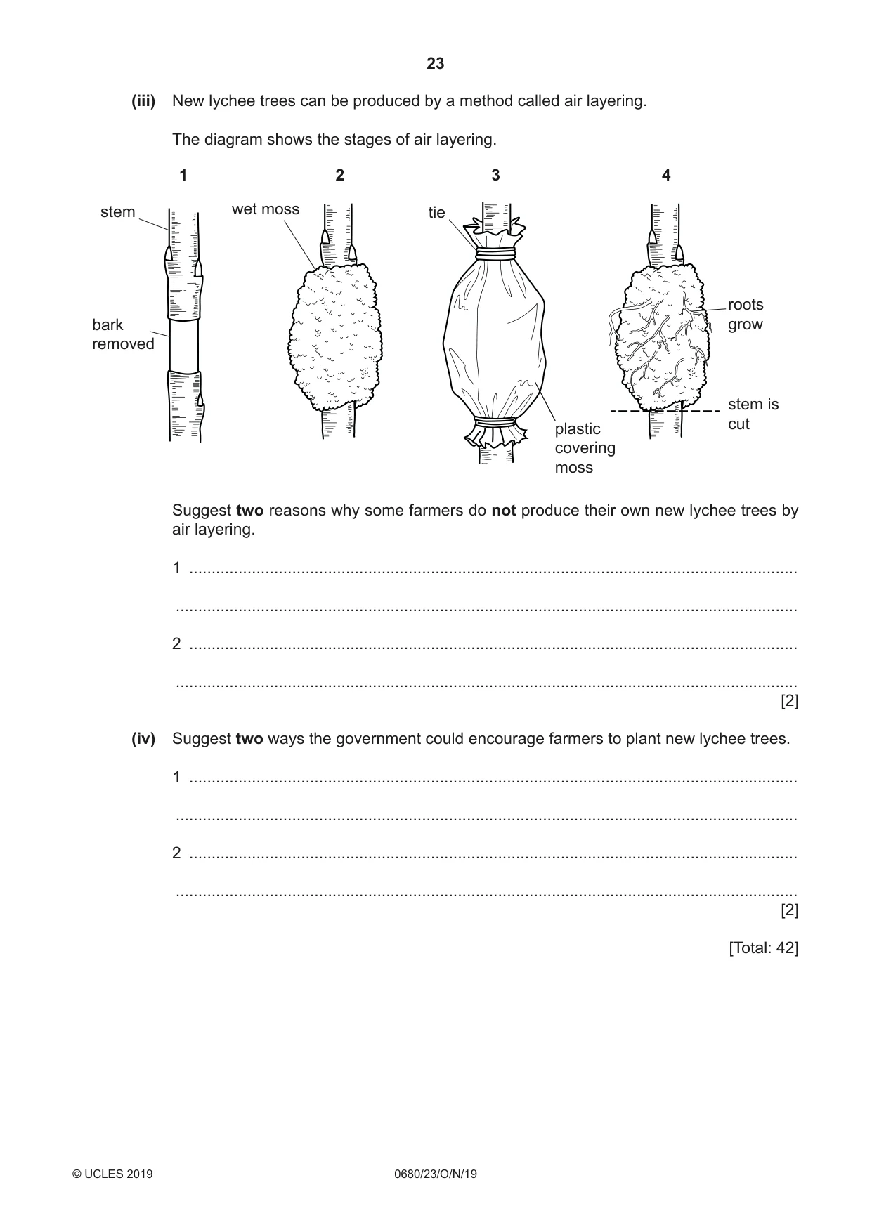 Cambridge IGCSE Environmental Management 0680 2019 Oct/Nov Paper 2 · Variant 3 question paper, page 23 of 24