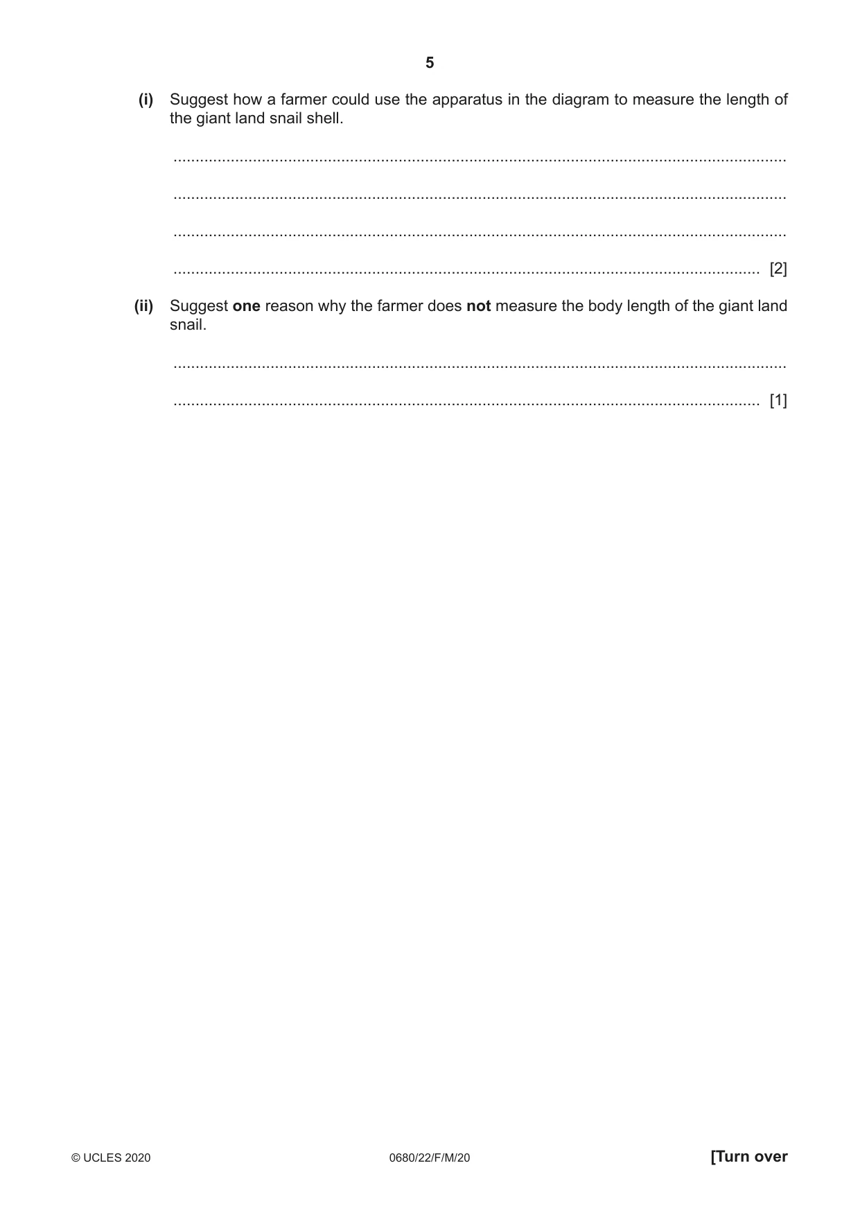 Cambridge IGCSE Environmental Management 0680 2020 Feb/March Paper 2 · Variant 2 question paper, page 5 of 20