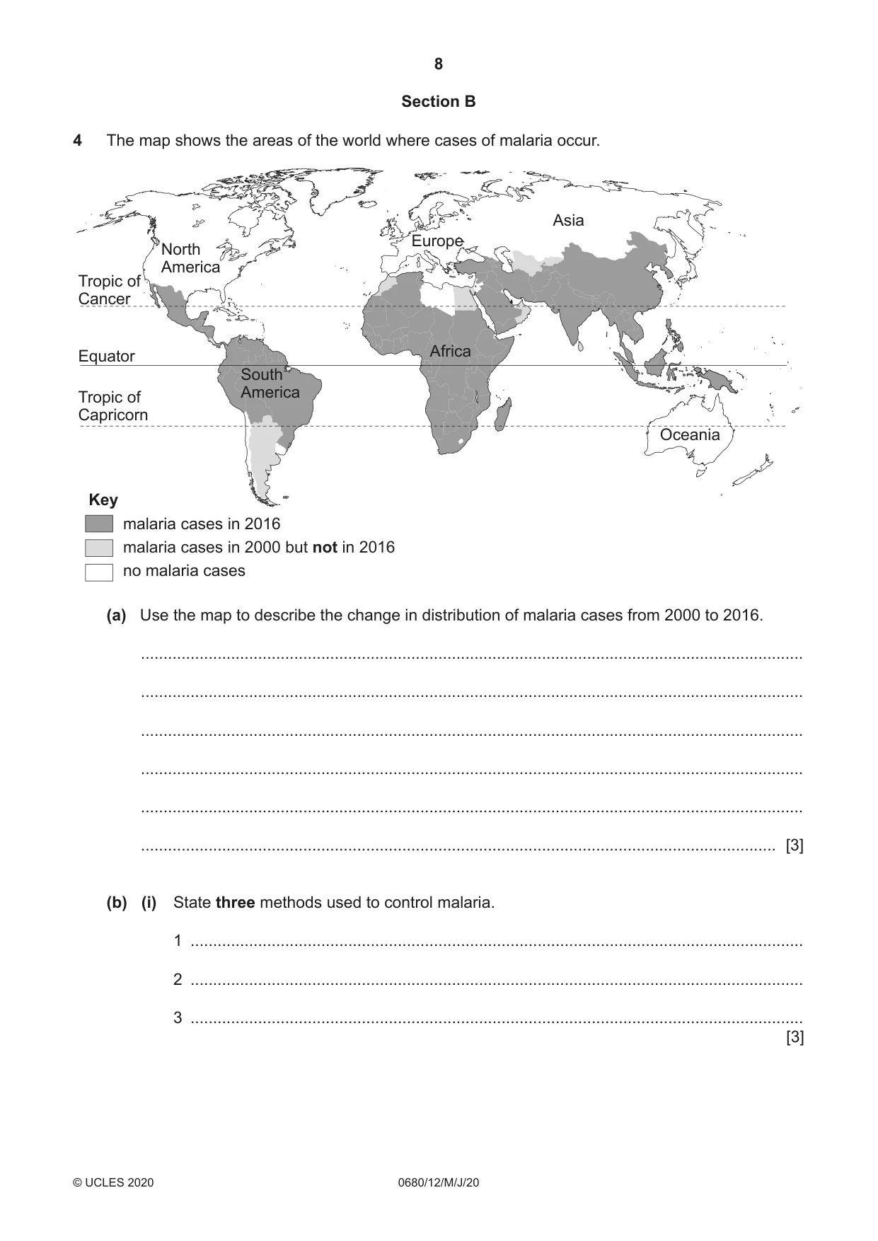 Cambridge IGCSE Environmental Management 0680 2020 May/June Paper 1 · Variant 2 question paper, page 8 of 20