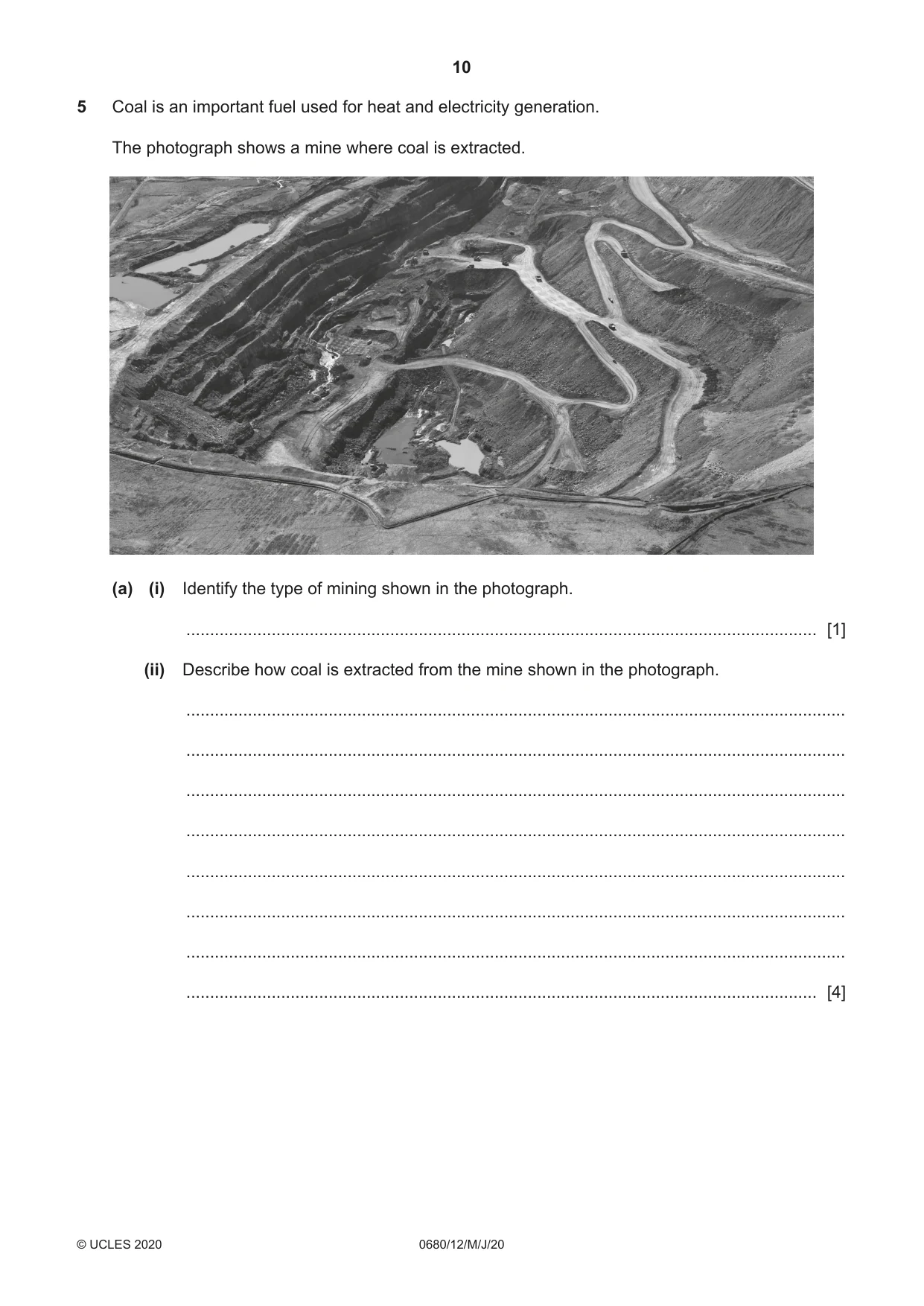 Cambridge IGCSE Environmental Management 0680 2020 May/June Paper 1 · Variant 2 question paper, page 10 of 20