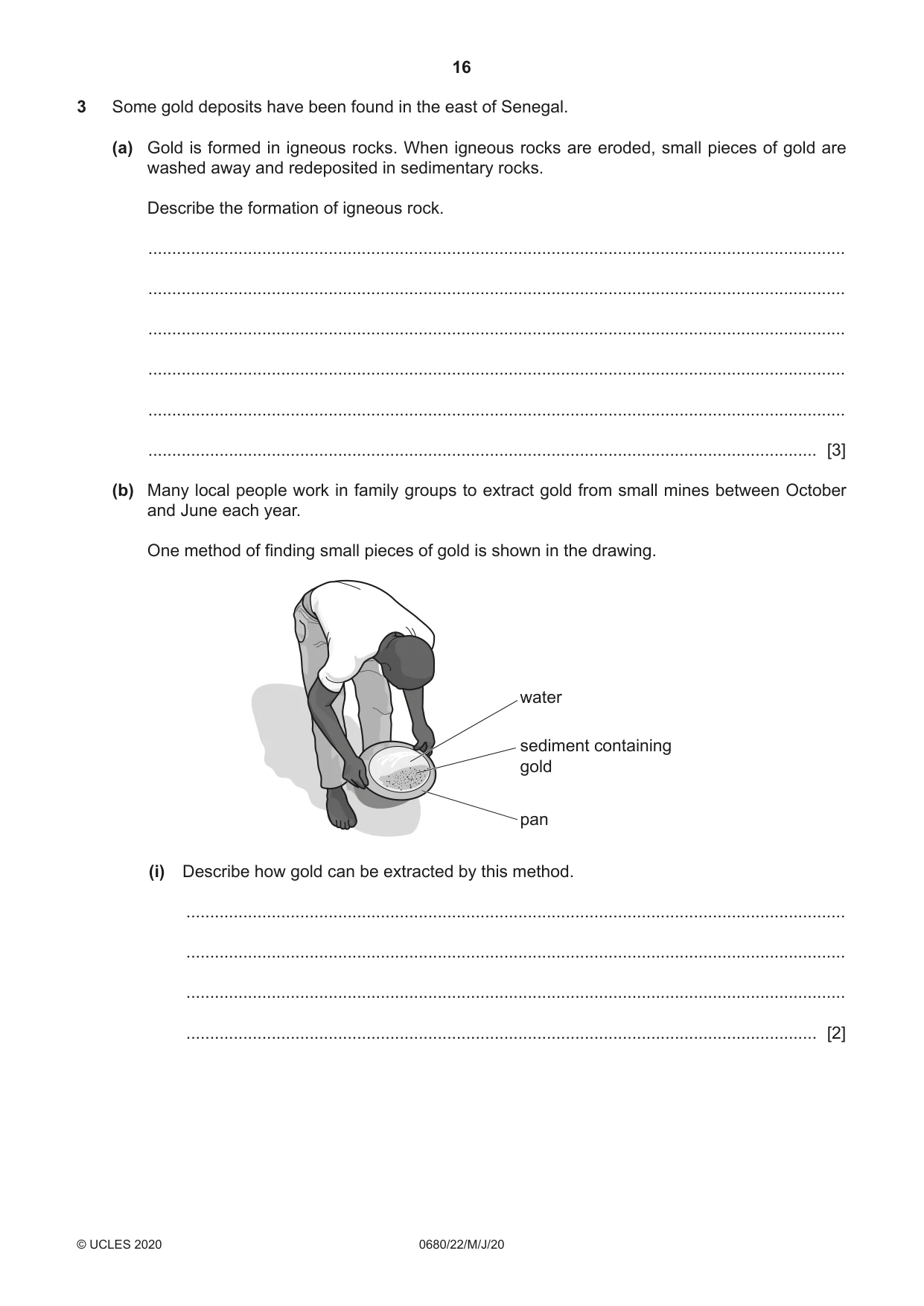 Cambridge IGCSE Environmental Management 0680 2020 May/June Paper 2 · Variant 2 question paper, page 16 of 20