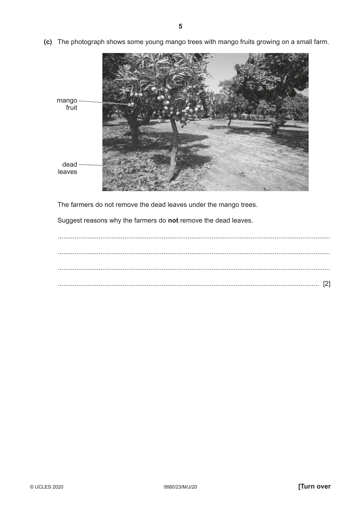 Cambridge IGCSE Environmental Management 0680 2020 May/June Paper 2 · Variant 3 question paper, page 5 of 24