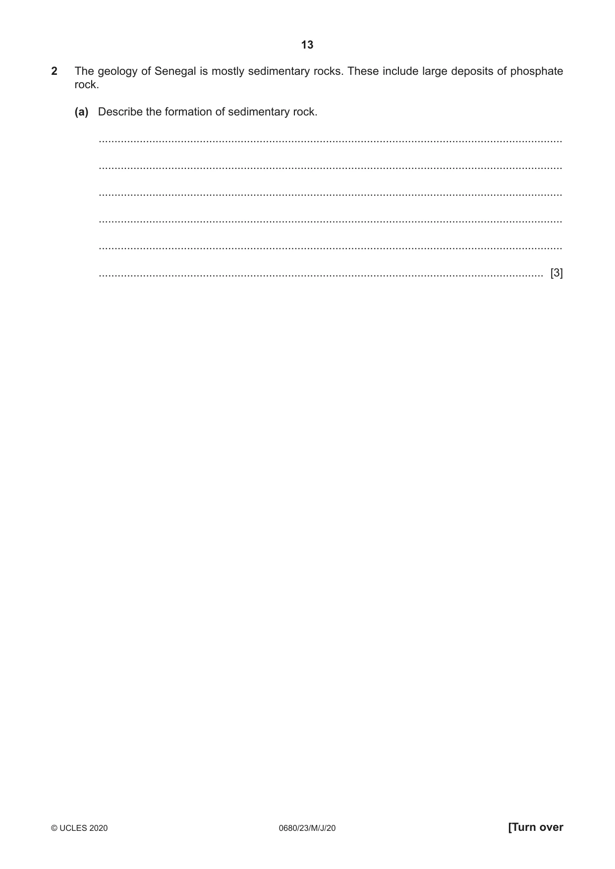 Cambridge IGCSE Environmental Management 0680 2020 May/June Paper 2 · Variant 3 question paper, page 13 of 24